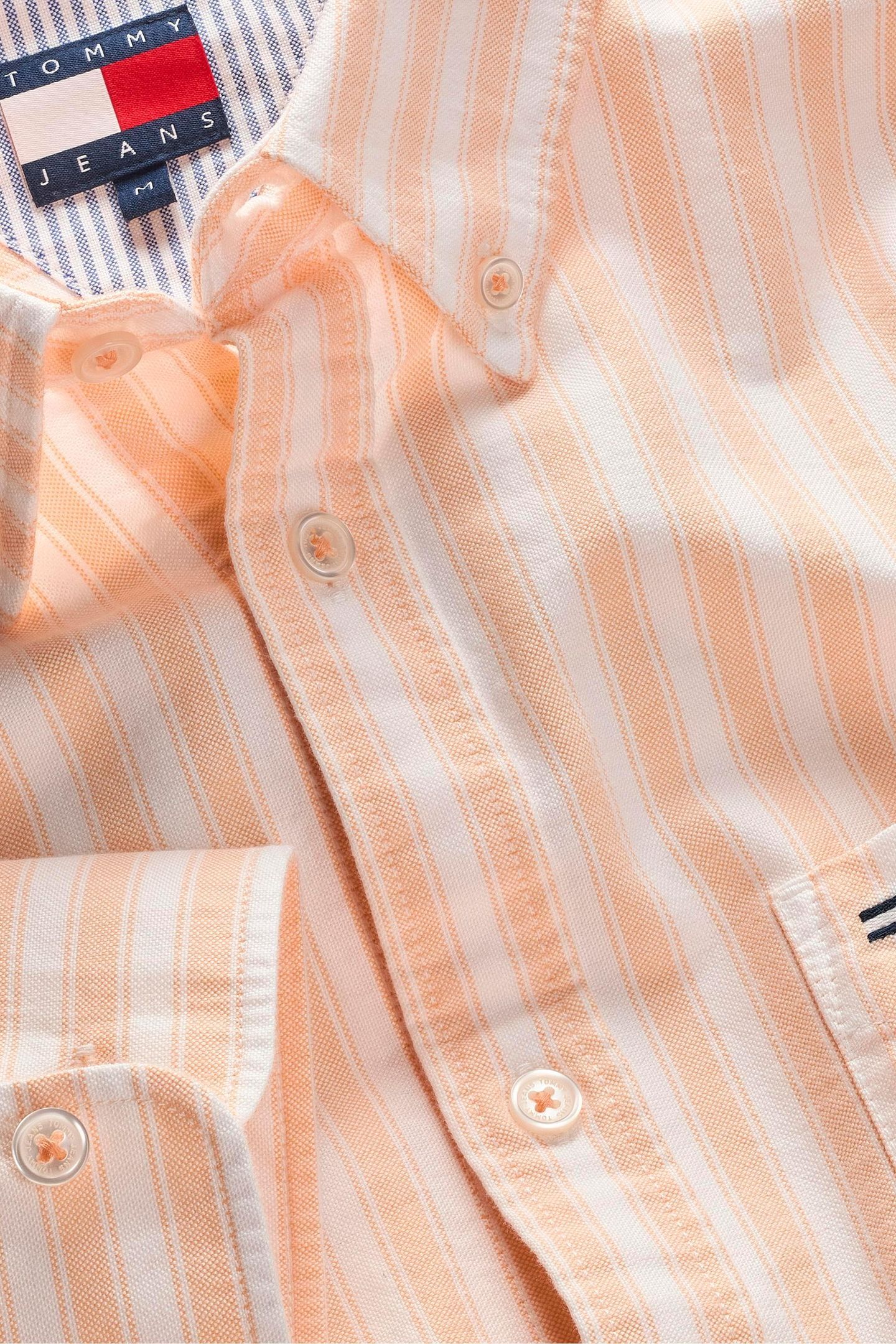 TJM REG STRIPE OXFORD FADED SUN KISS STRIPE 5