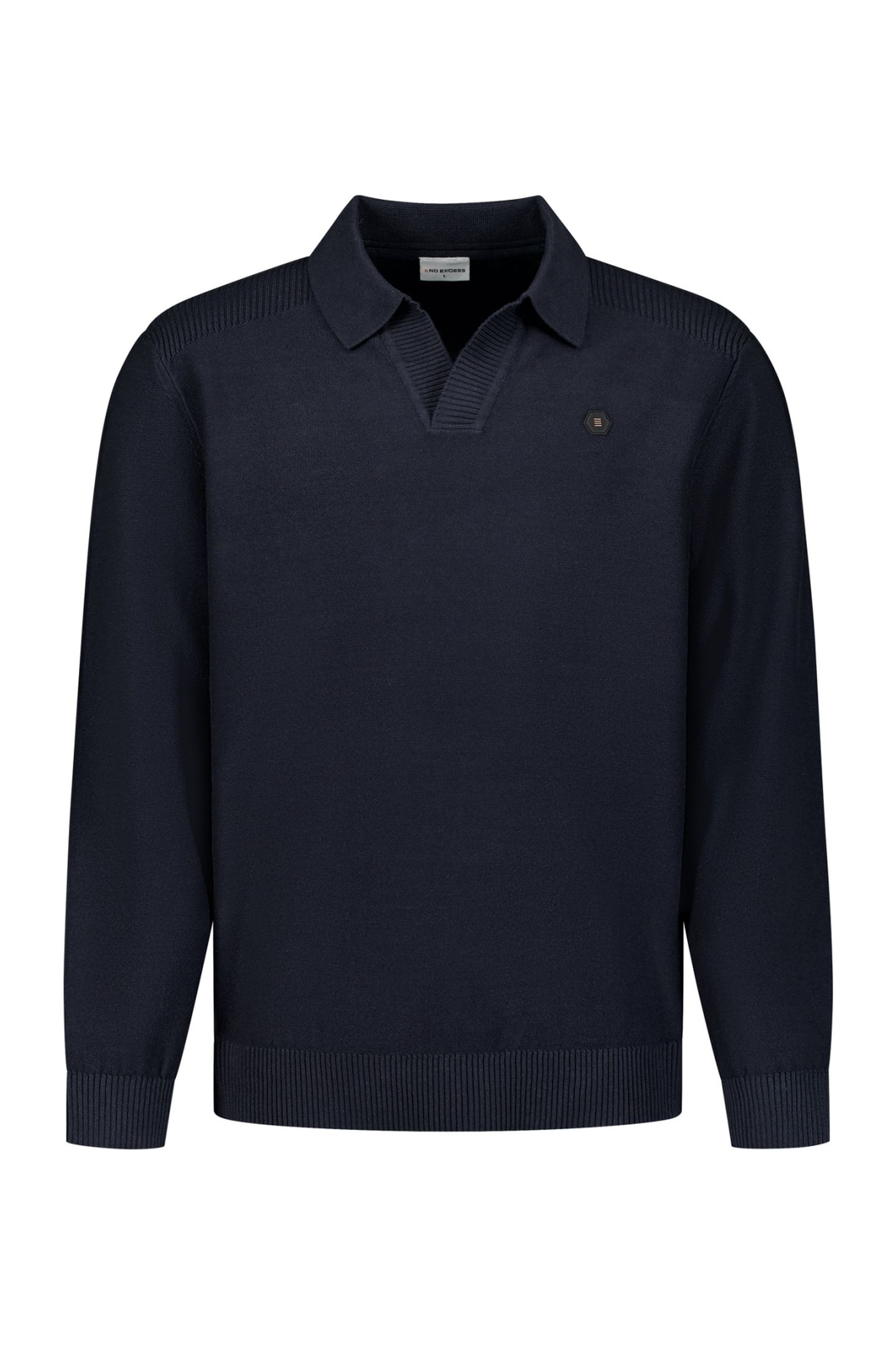 PULLOVER V-COLLAR SHOULDER DETAIL DARK NIGHT 5