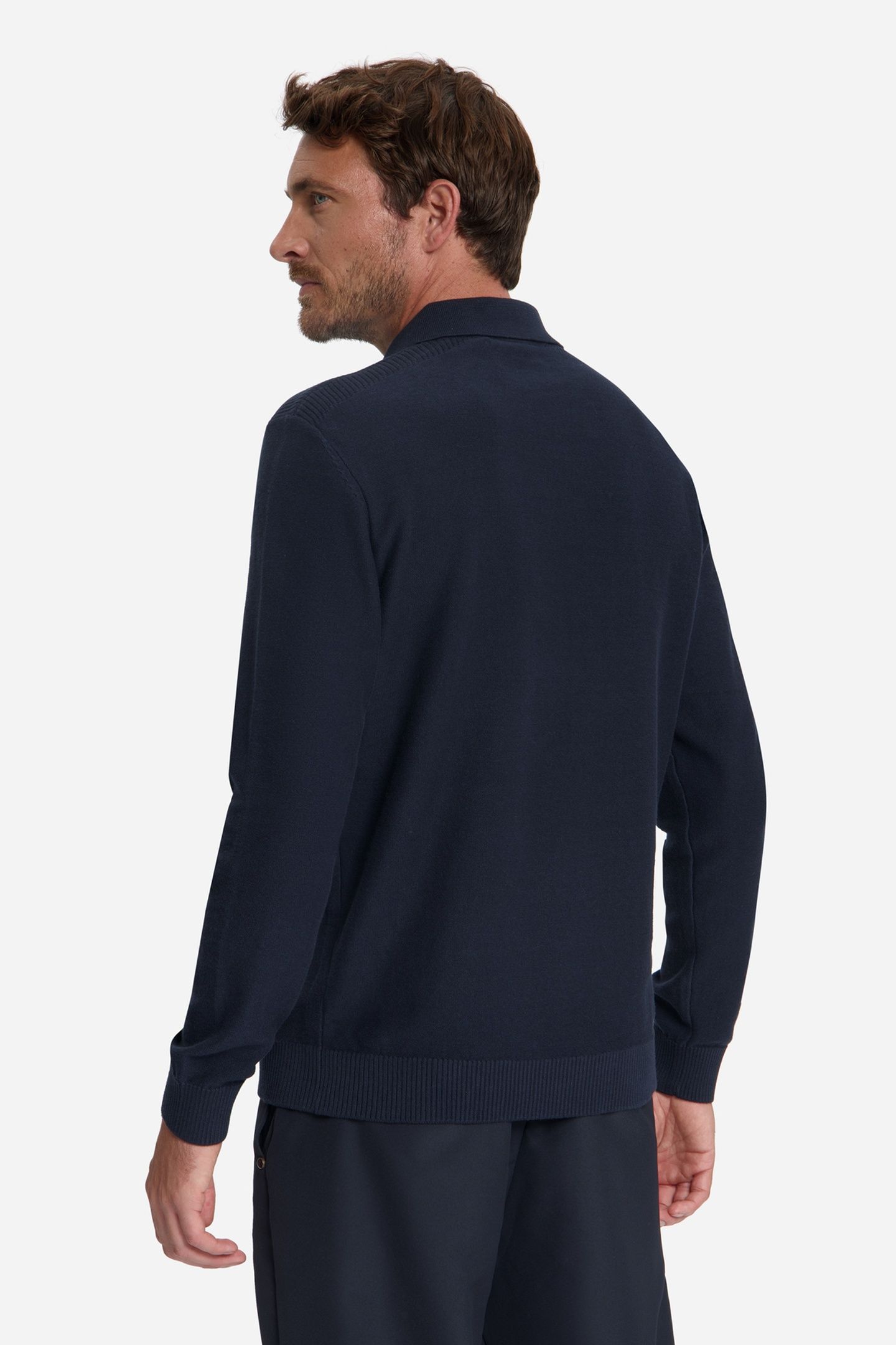 PULLOVER V-COLLAR SHOULDER DETAIL DARK NIGHT 4