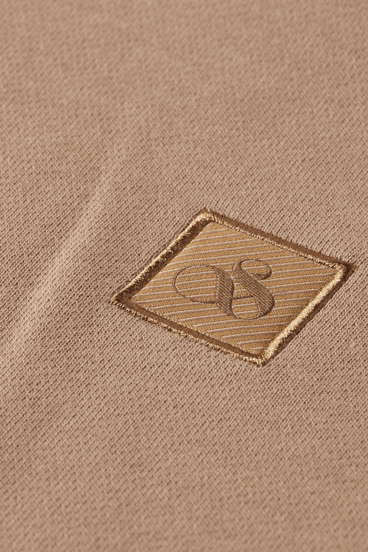 SEASONAL CORE LOGO BADGE REGULAR-FIT HOODIE LT PASTEL BROWN 3