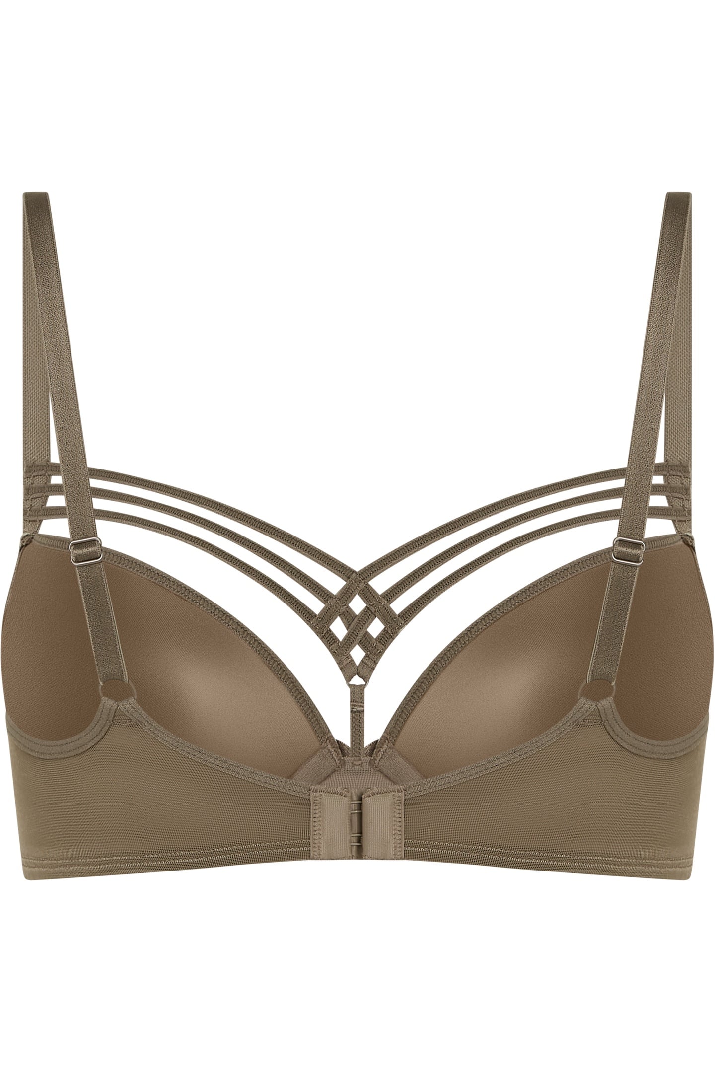 DAME DE PARIS CAPPUCINO BROWN PUSH UP BRA 4