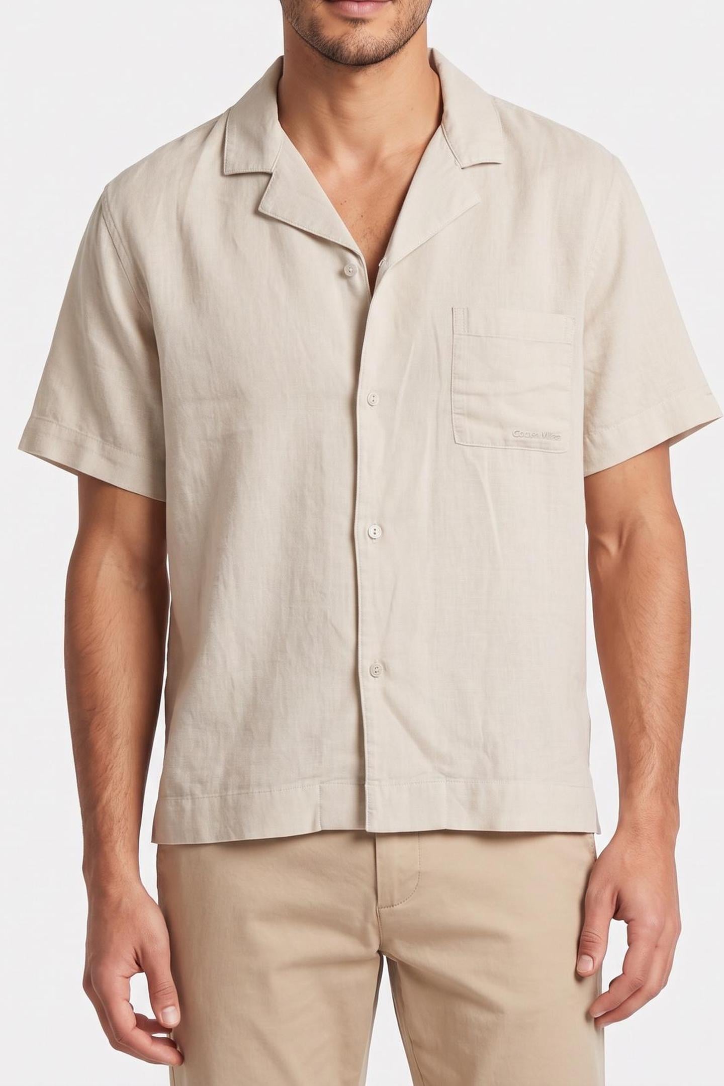 S/S BUTTON DOWN CHALK 1