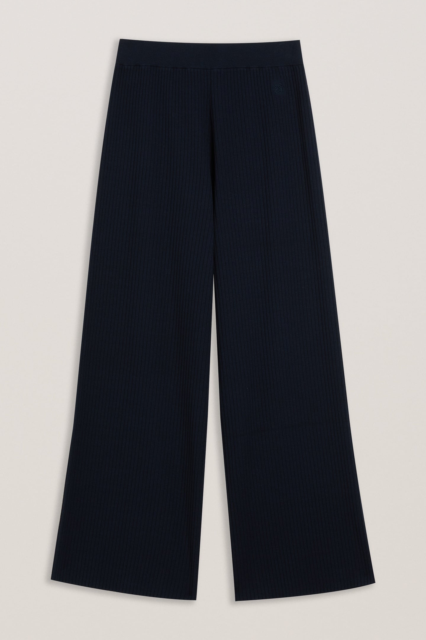 ELLENR RIBBED KNITTED HIGH WAIST NAVY 4