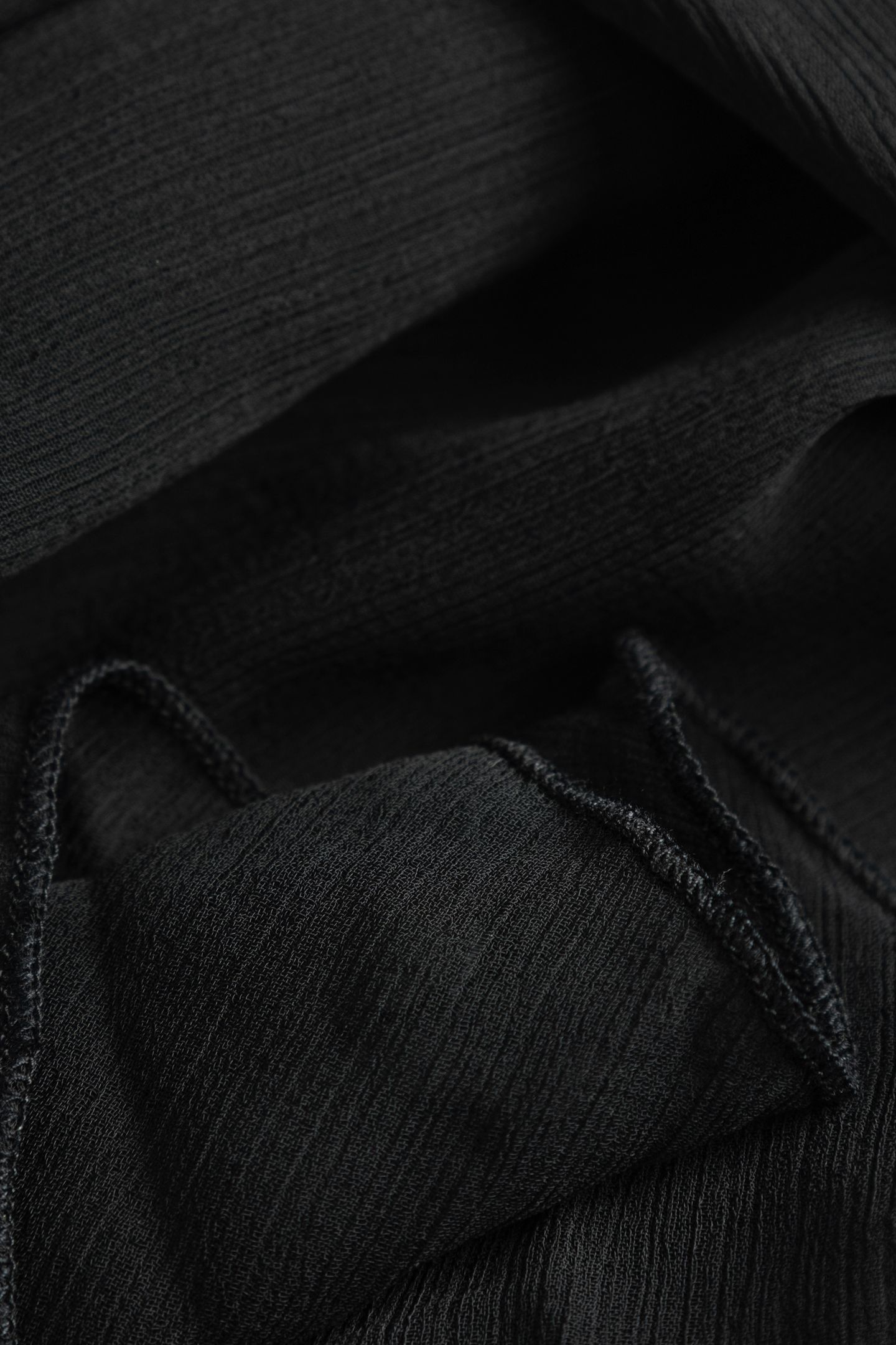 BLACK RUFFLED EVENING DRESS 6