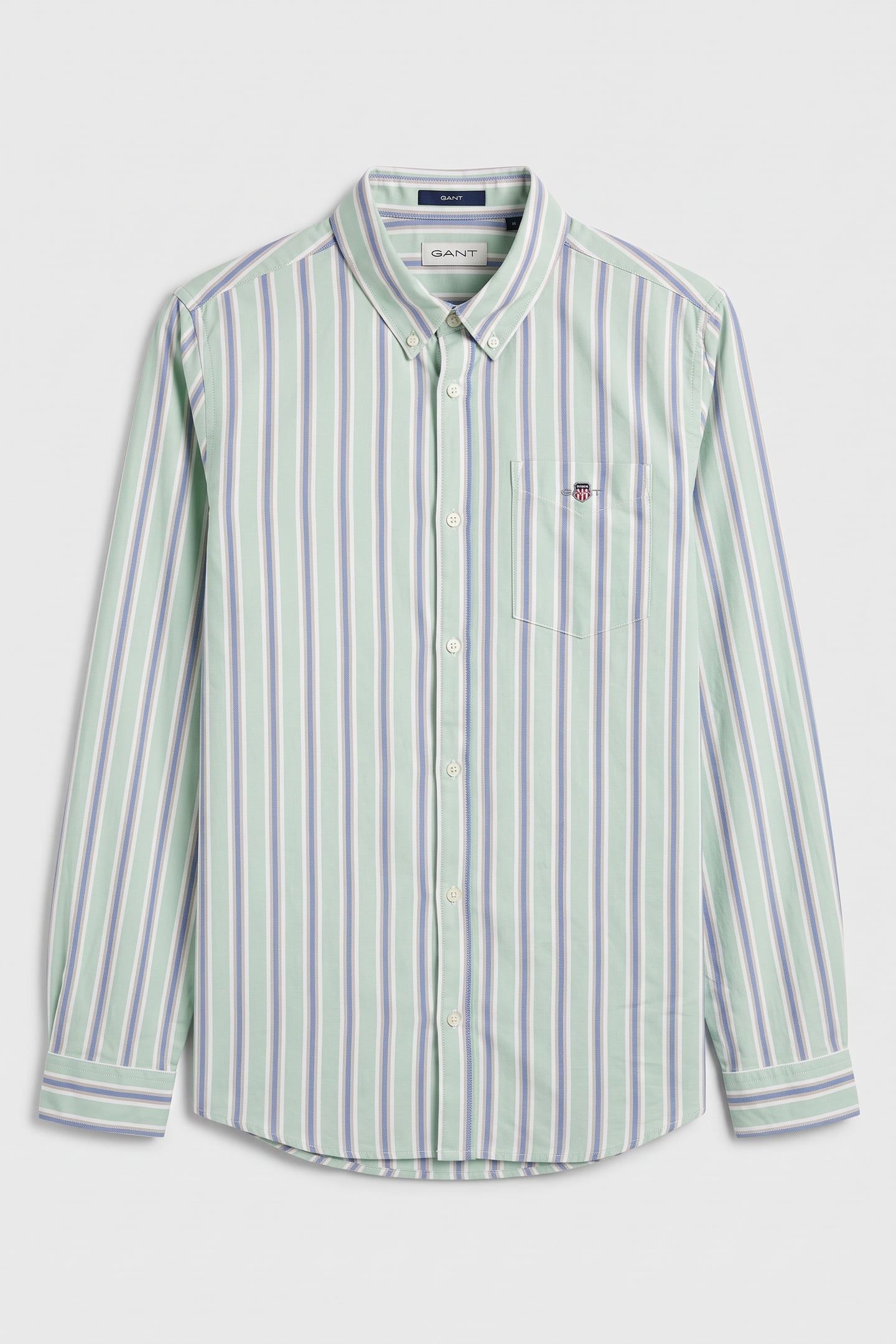 TEEN BOYS SEASONAL STRIPE SHIRT TURQUOISE 1