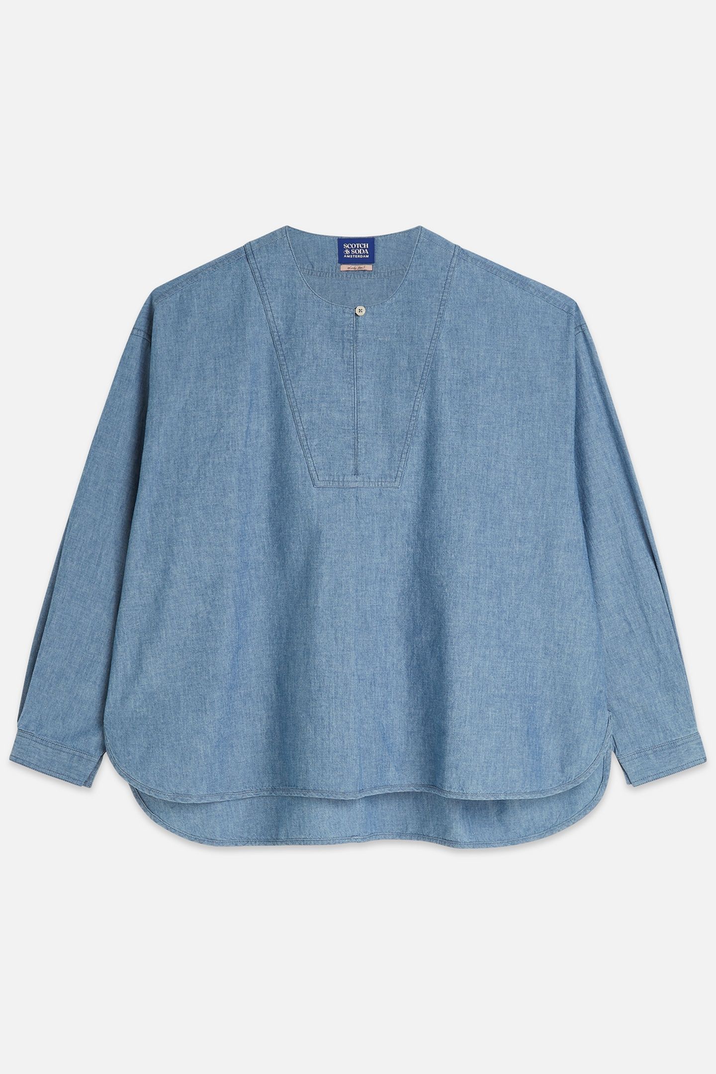 DENIM BIB SHIRT BLUE MOON 5