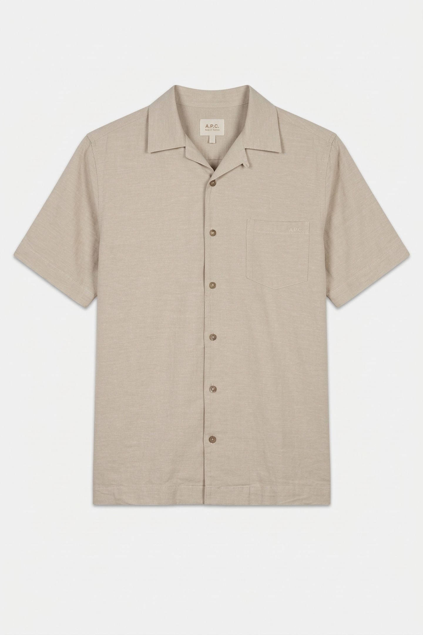UNISEX SHIRT SHORT SLEEVE SAGE GREEN 5