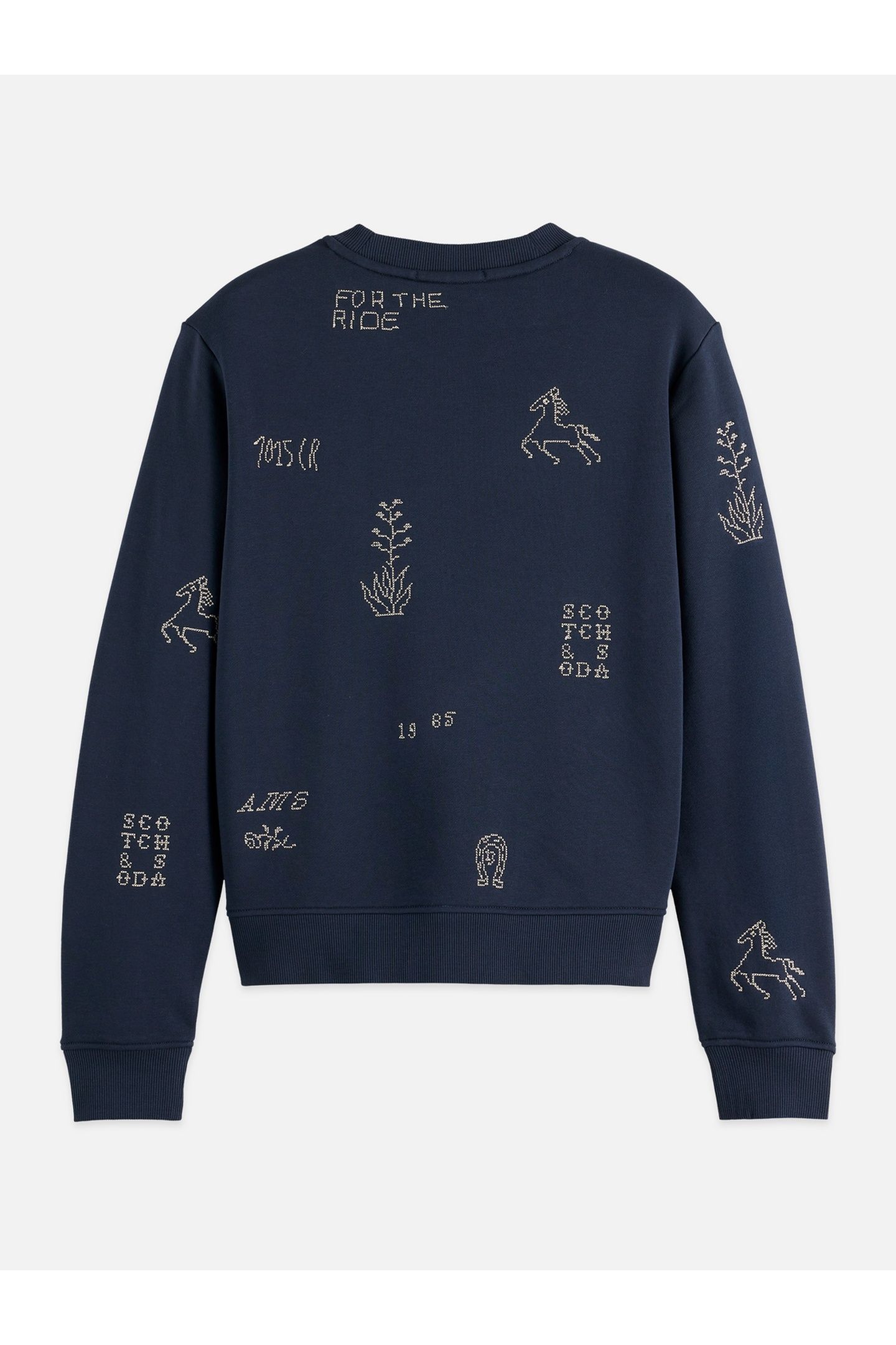 EMBROIDERED REGULAR FIT SWEATSHIRT CARBON 5