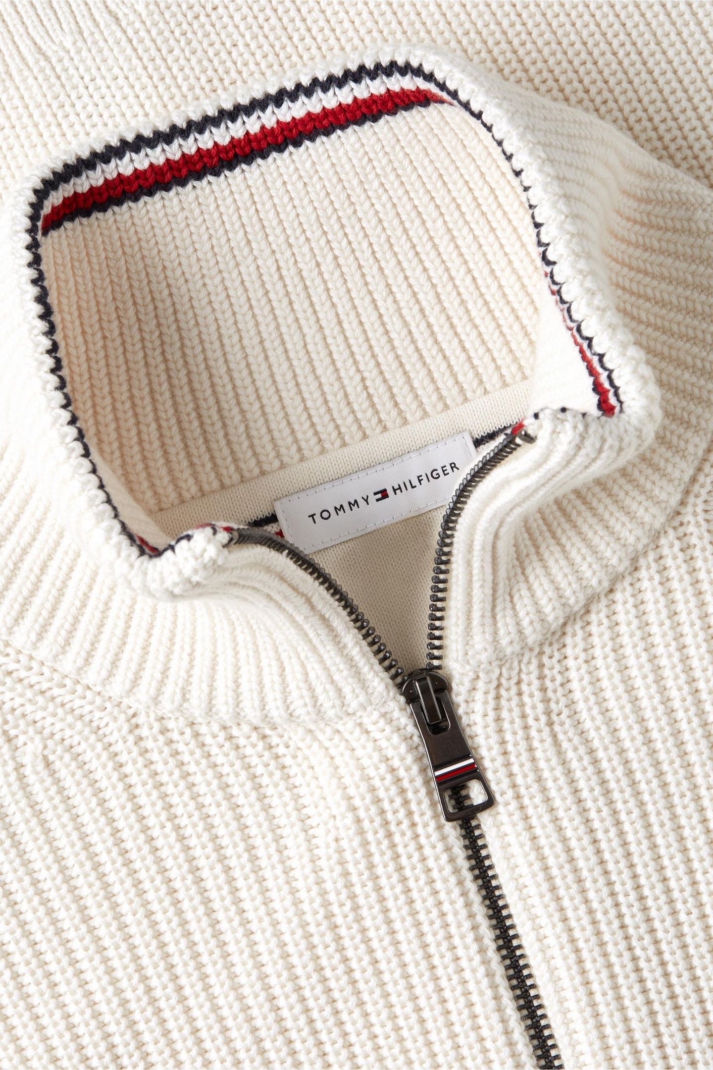 RWB RIB ZIP THROUGH IVORY PETAL 5