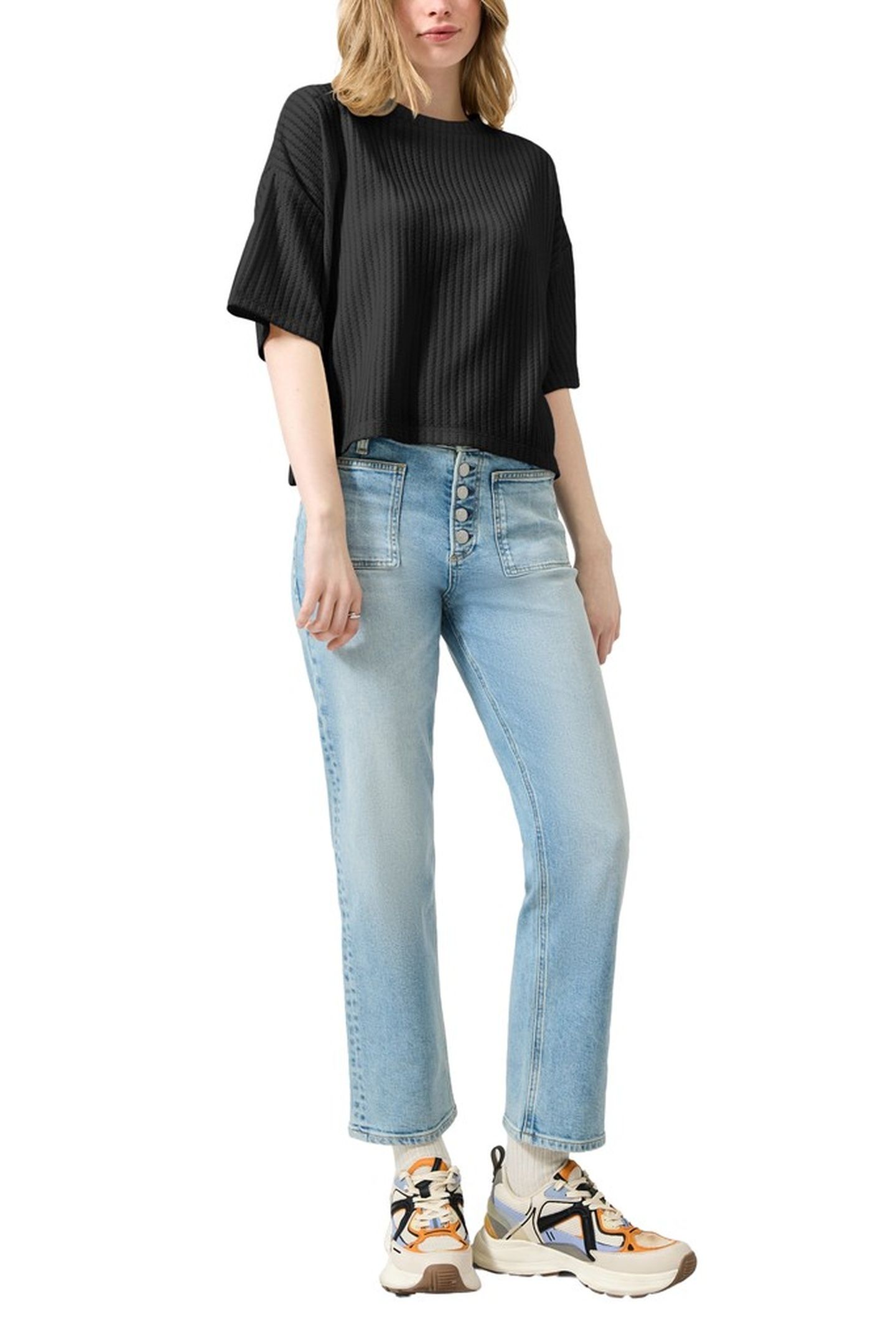 S.OLIVER-QS T-SHIRTS BLACK 3