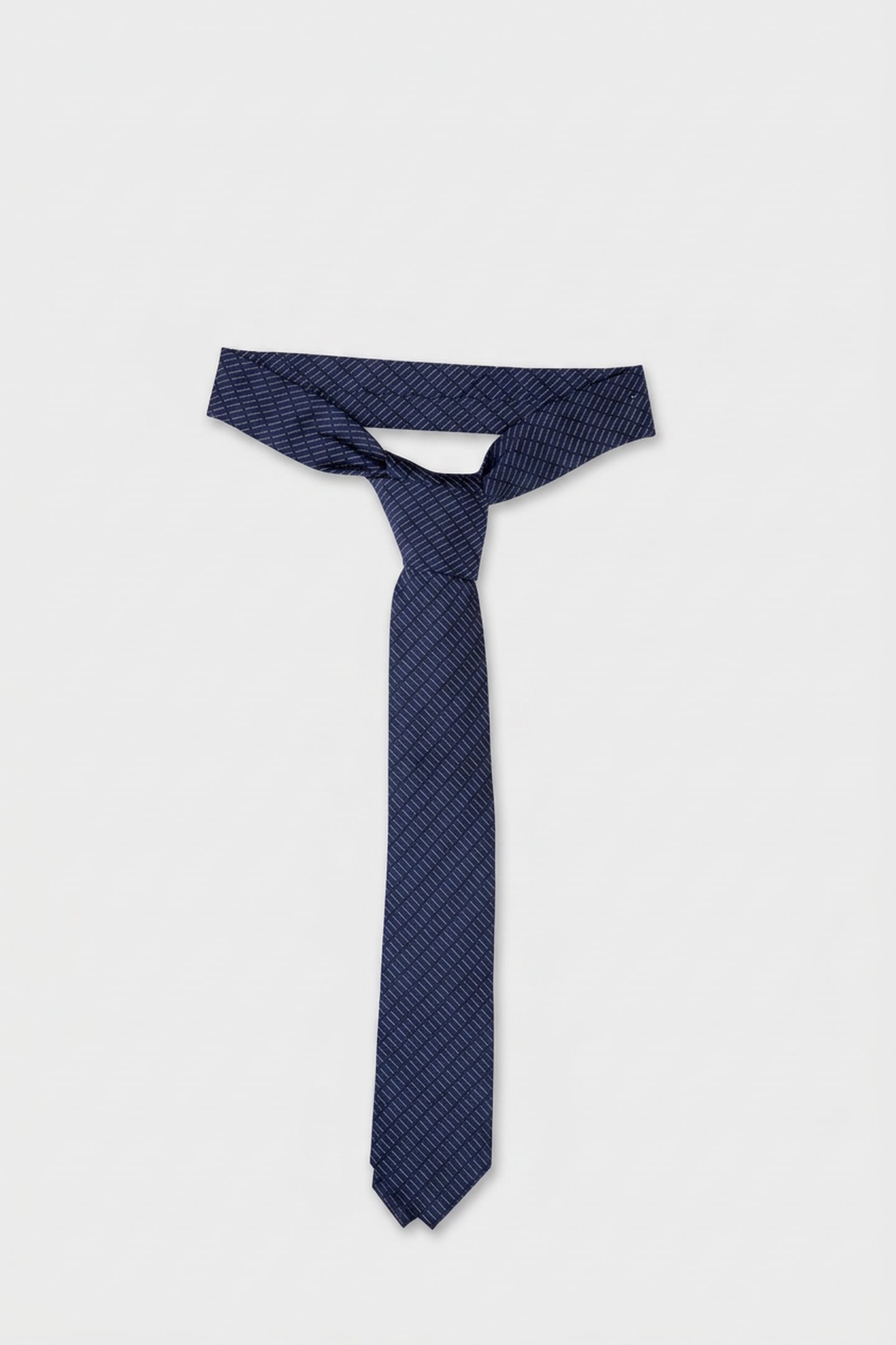 MODERN VERTICAL STRIPE TIE NAVY 2