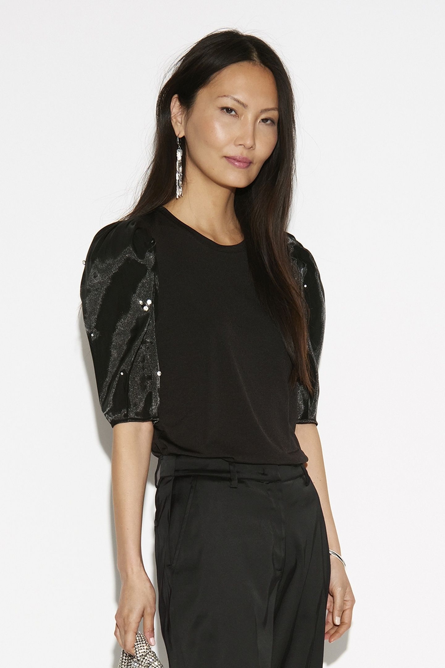 MIGNON EMBELISHED TOP RAVEN 1