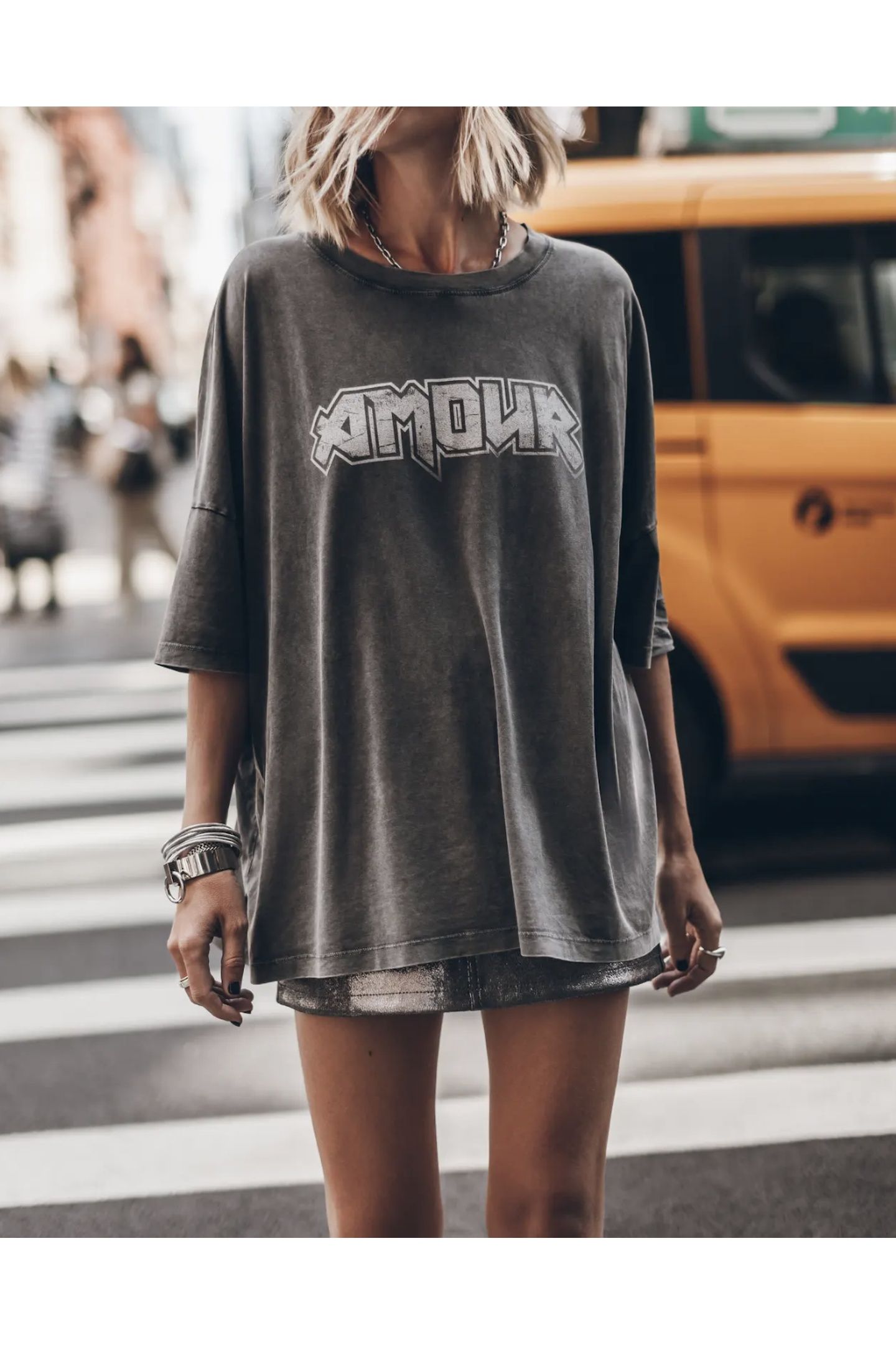 THE DARK FADED AMOUR LONG LOOSE T-SHIRT 3