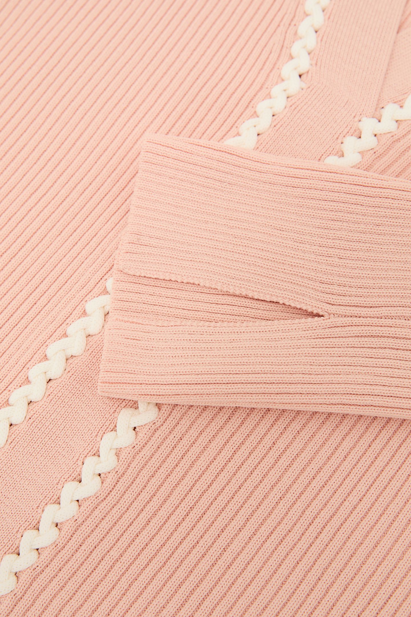 CRAFT STITCH TOP PINK/IVORY 6