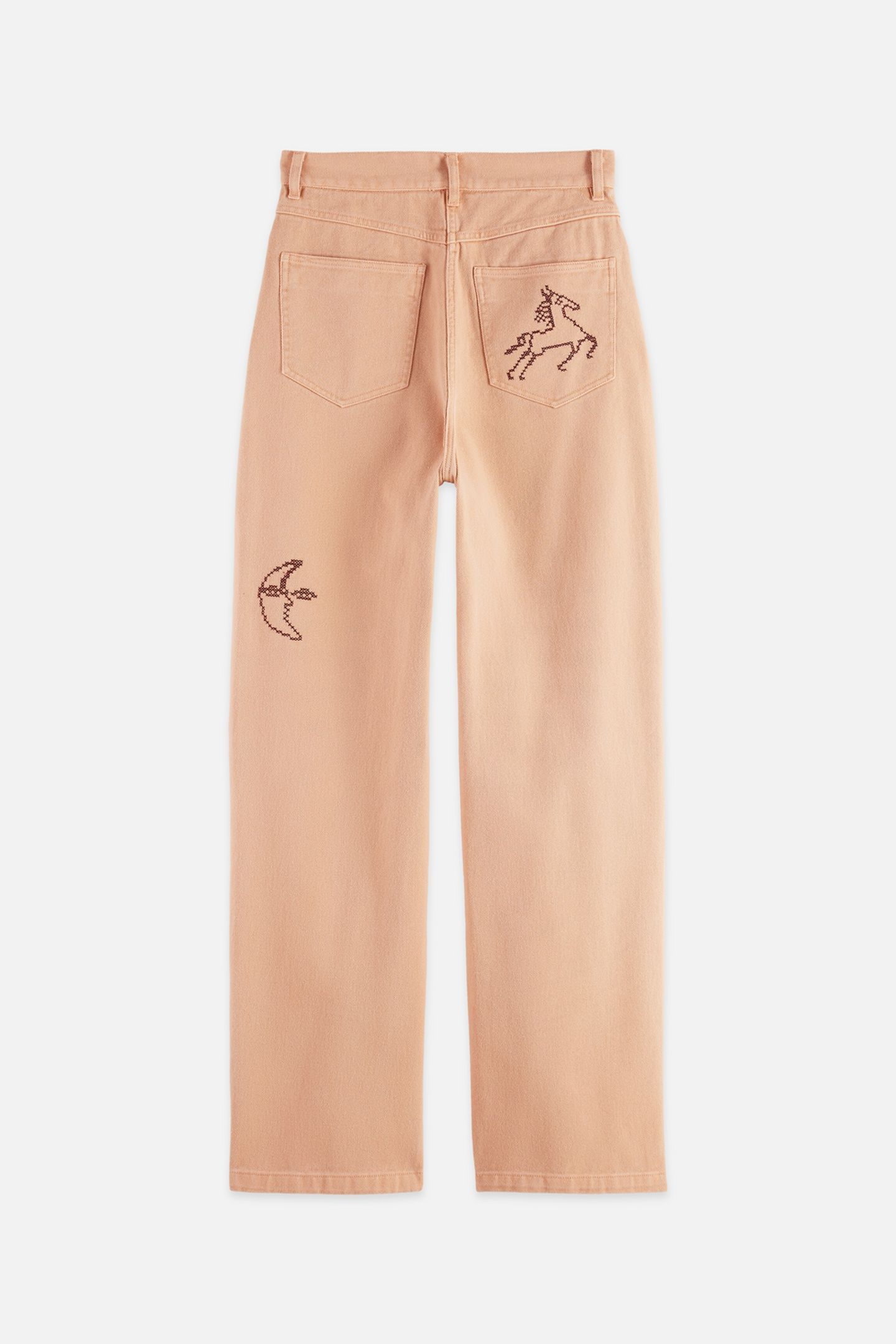 THE RIPPLE - HIGH RISE STRAIGHT LEG PANTS ROSE DUST 5