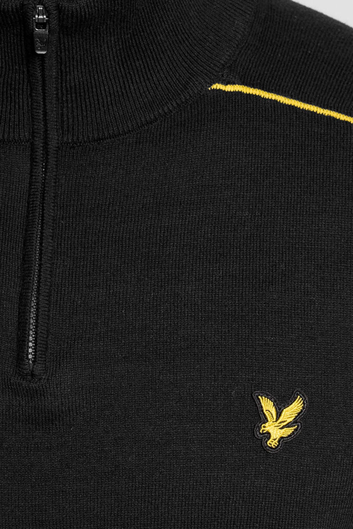 GOLF TIPPED QUARTER ZIP JUMPER JET BLACK 6