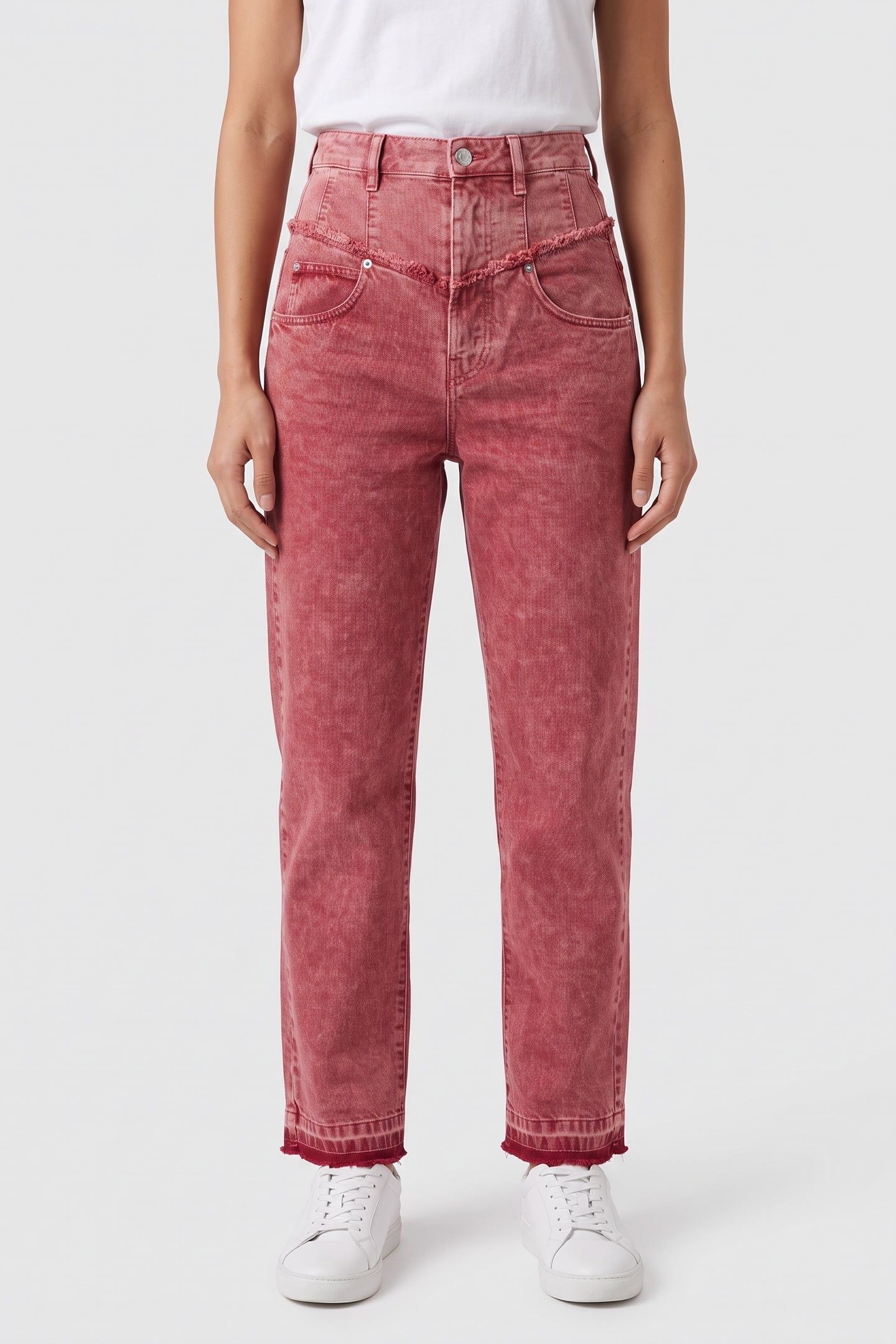 NOEMIE PANTS RASPBERRY 1