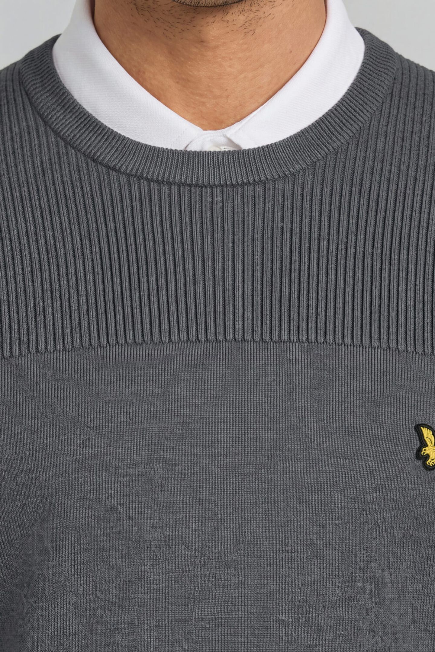 GOLF 1874 CREW NECK PULLOVER CARBON GREY 8