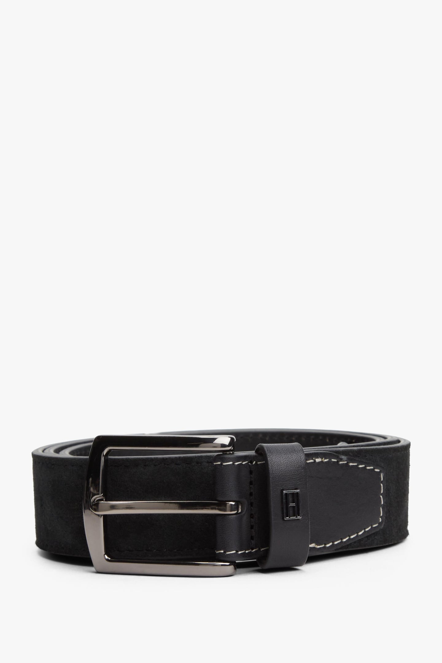 DENTON ELEVATED SUEDE BELT BLACK 1