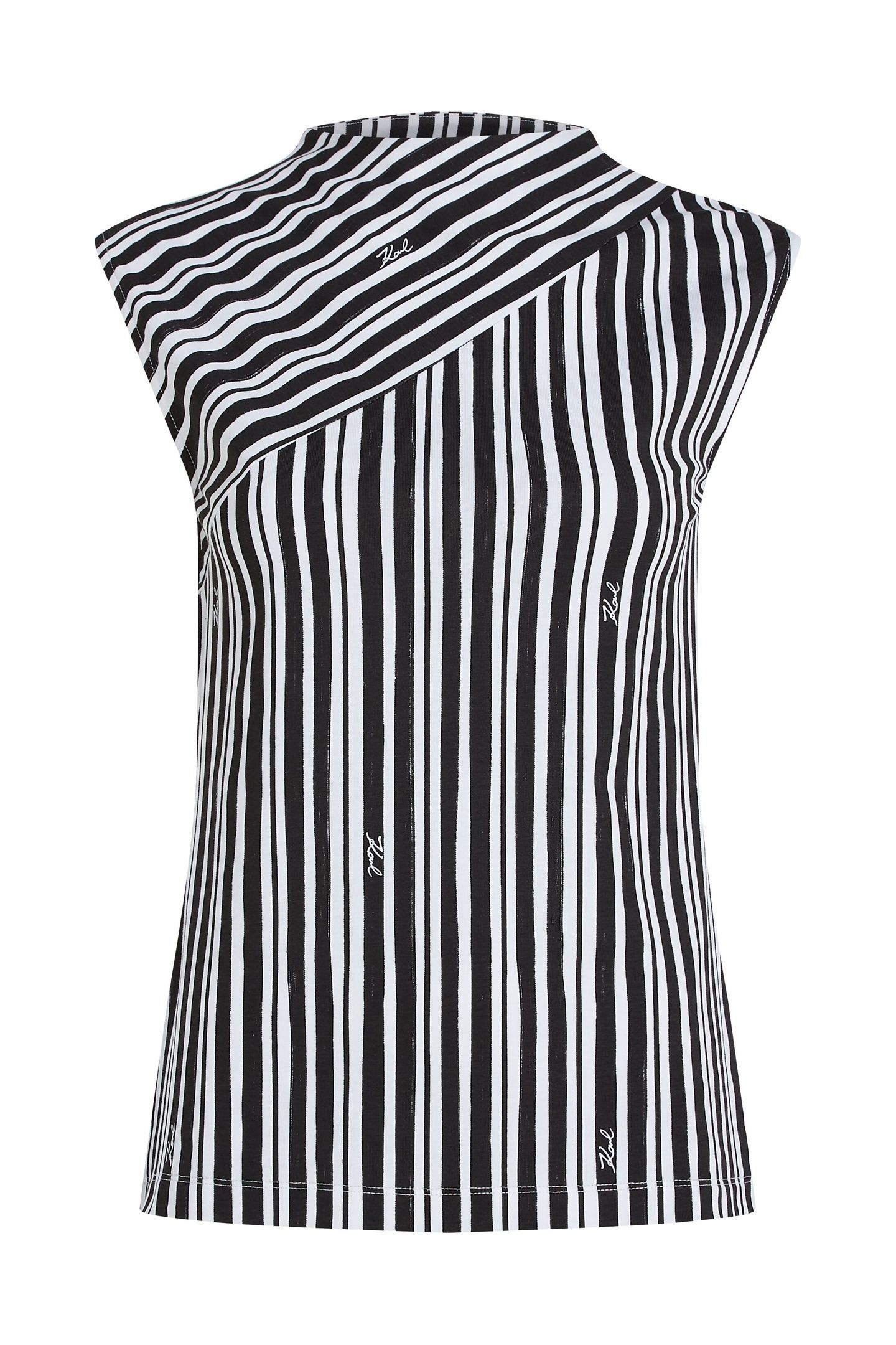 STRIPED FEMININE T-SHIRT BLACK STRIPES 4