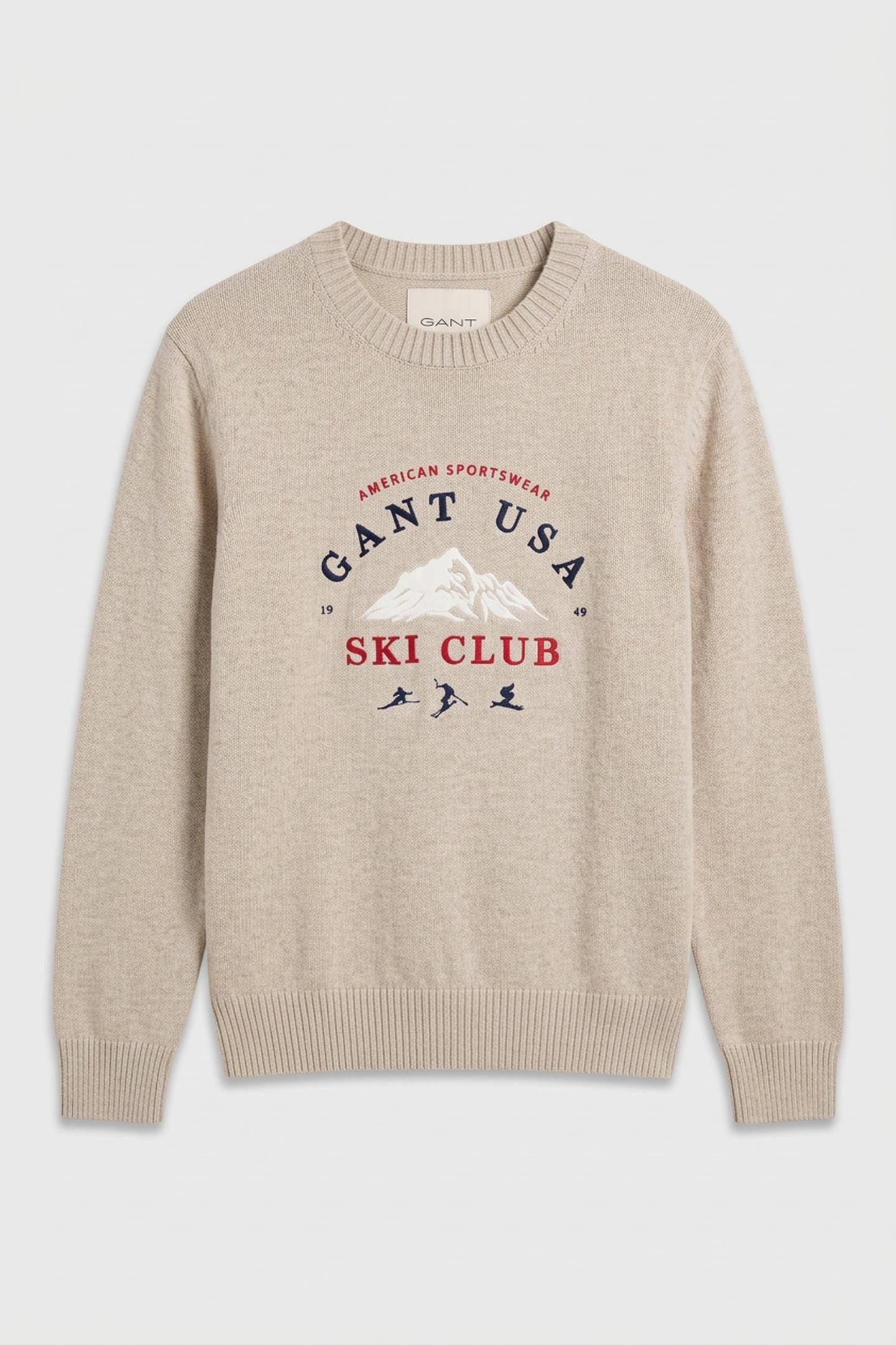 EMBROIDERED GRAPHIC C-NECK SEED MELANGE 3