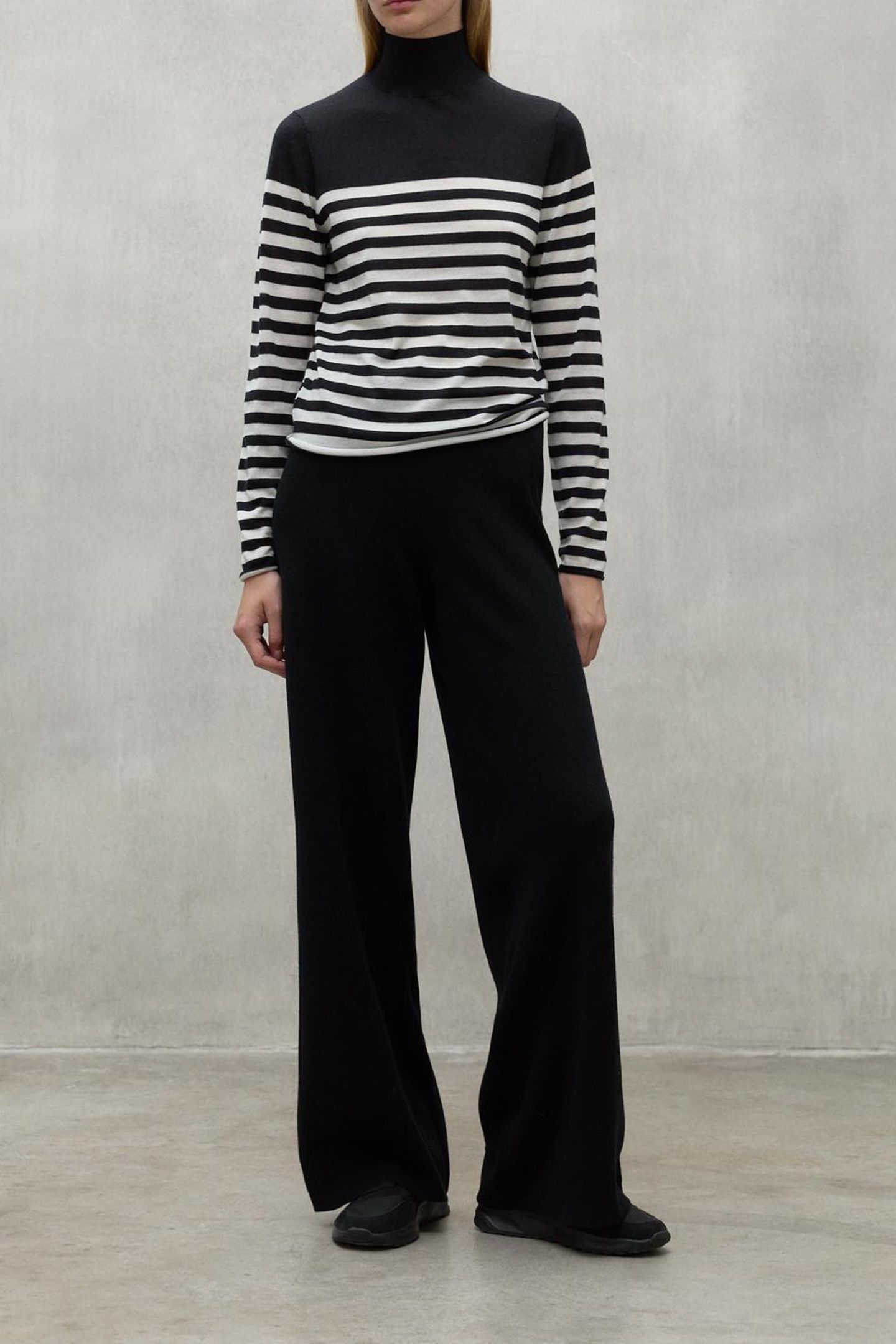 FAYAALF STRIPES KNIT BLACK 3