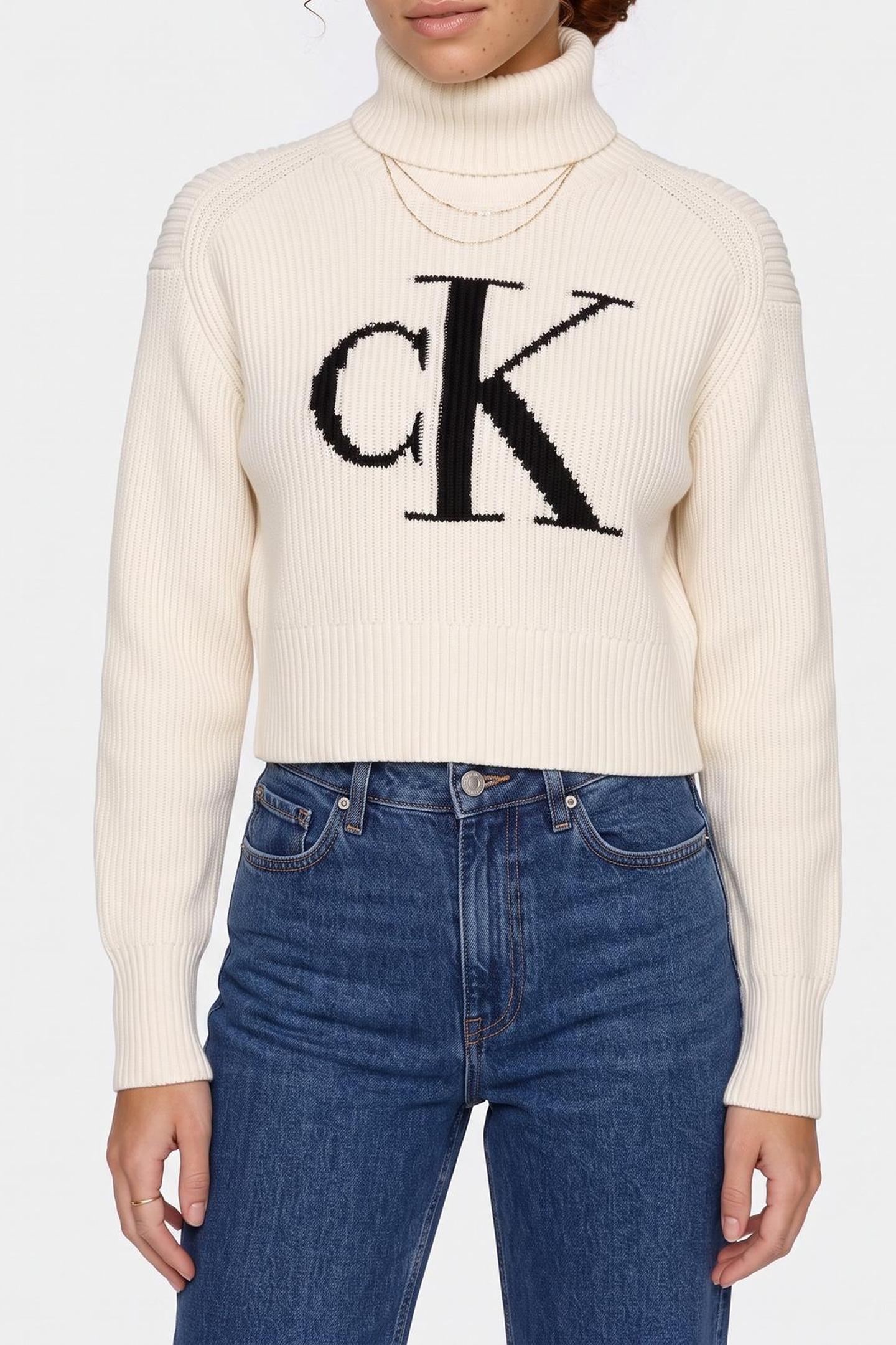 BLOWN UP LOOSE SWEATER IVORY 1