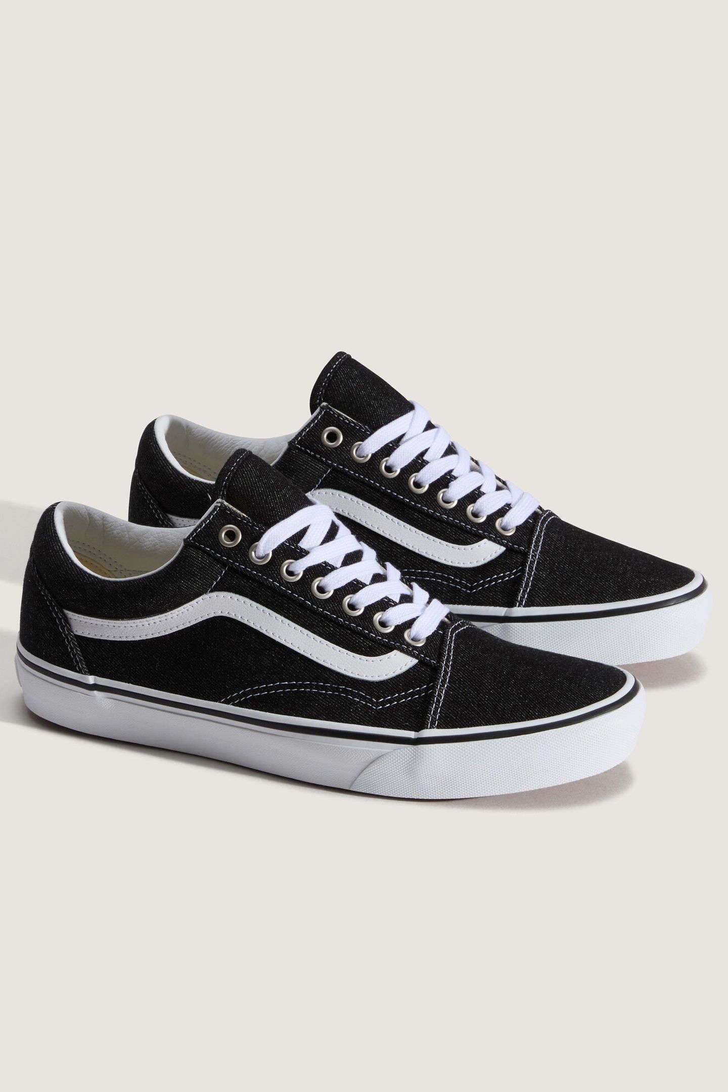 UNISEX OLD SKOOL DENIM BLACK/TRUE WHITE 3
