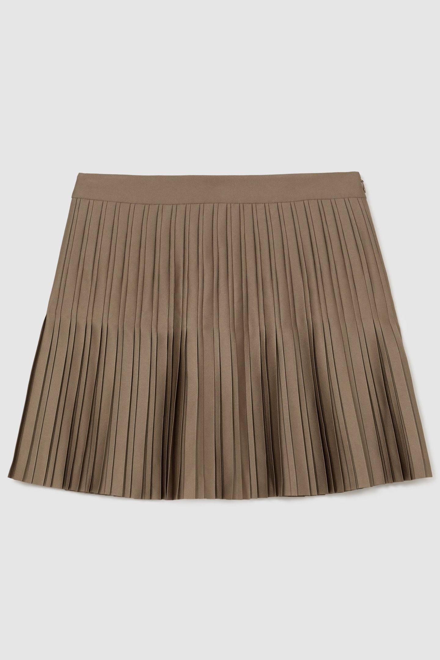 MINI PLEAT SKIRT MOCHA BROWN 2