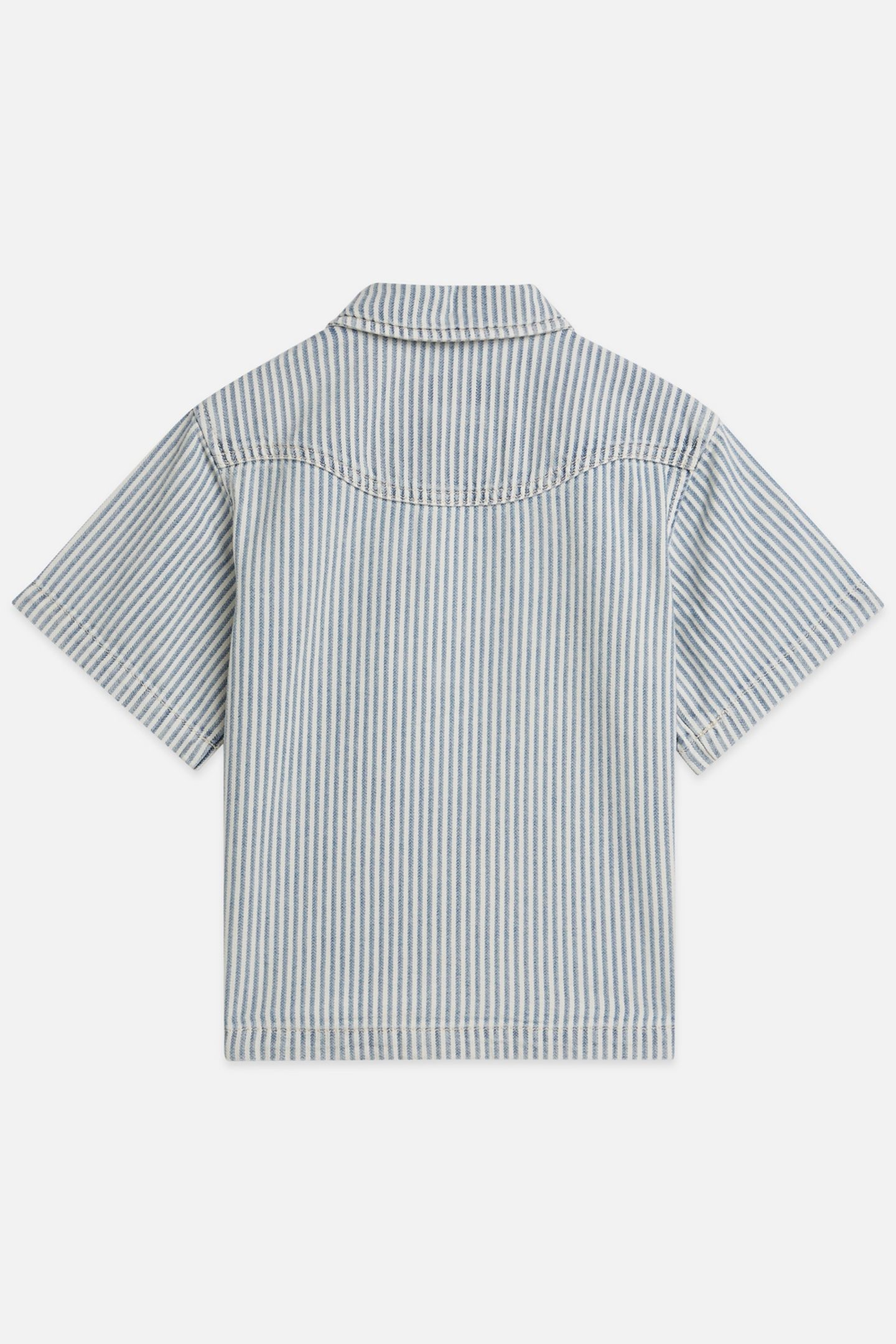 GIRLS SHORTSLEEVE DENIM SHIRT NAVY 2