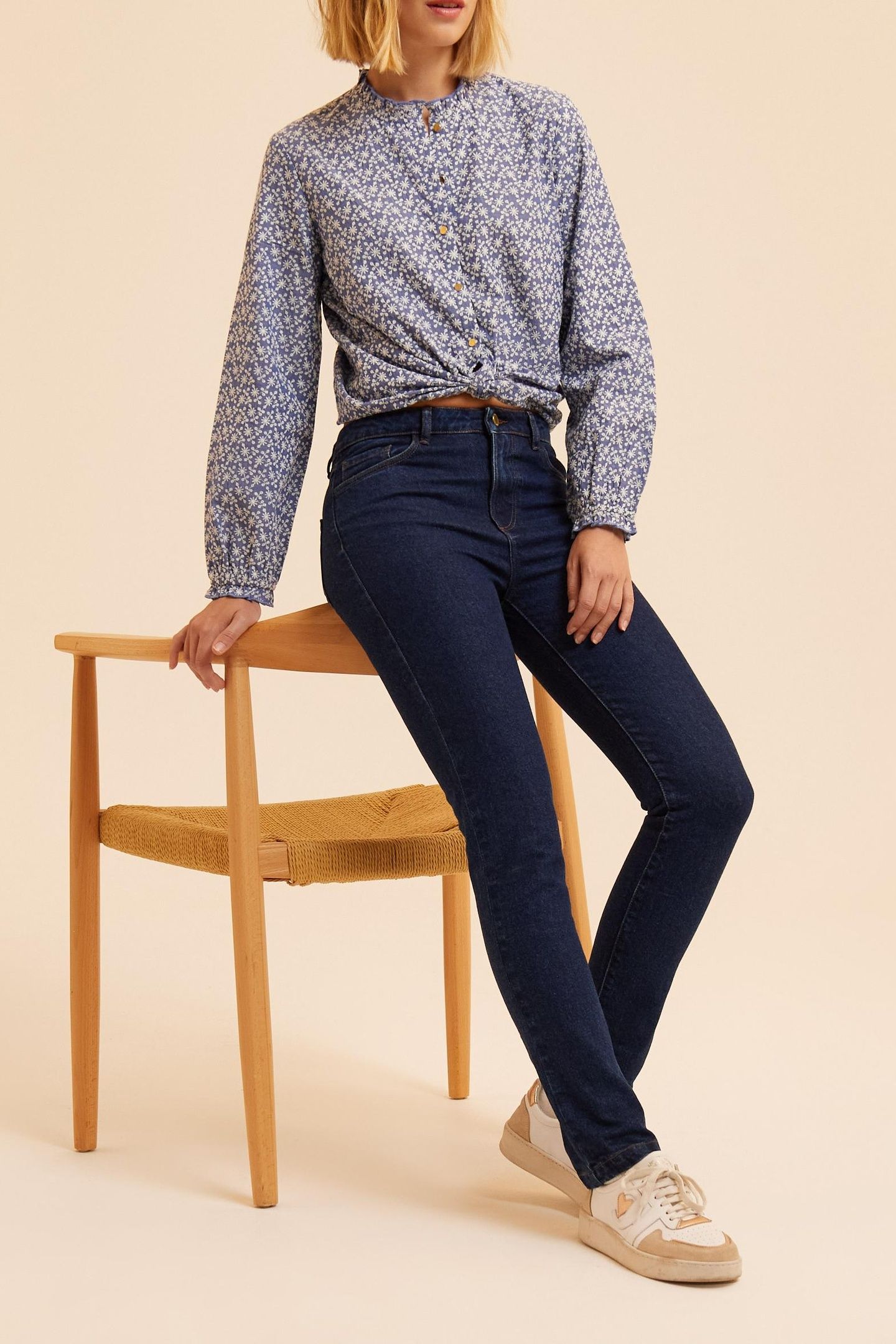 DARK BLUE SLIM JEANS CAROLE 5