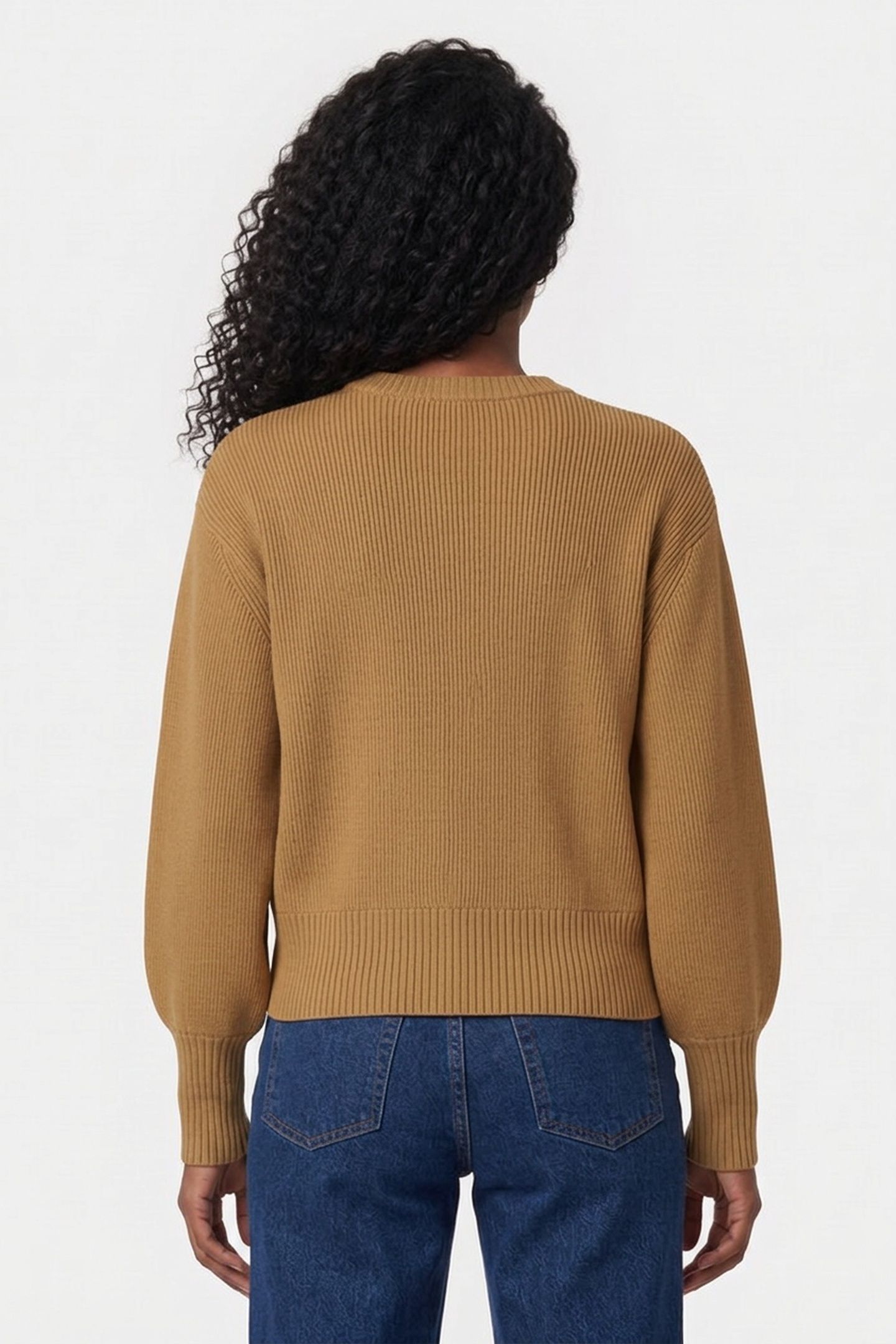KLJ REG BALLOON SLEEVE SWEATER CHIPMUNK 4