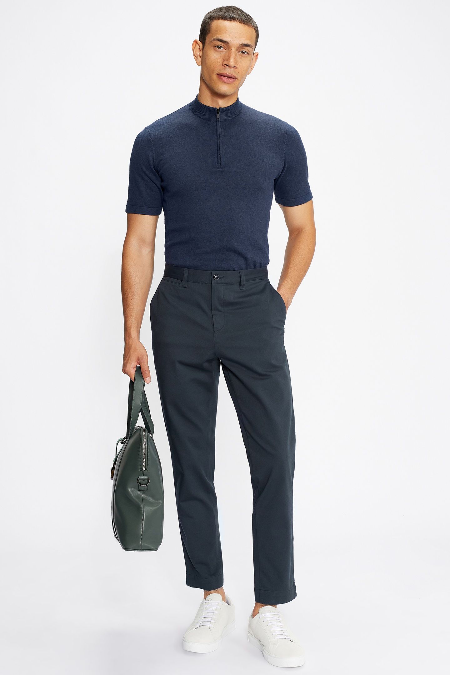 GENBEE REGULAR FIT CHINO NAVY 1