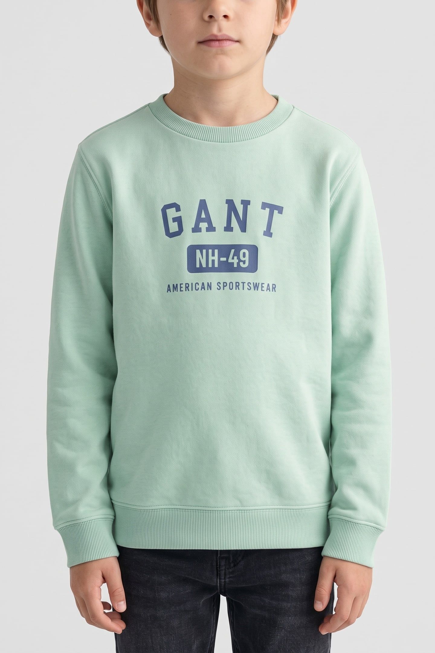TEEN BOYS OCEAN WASH CREW NECK SWEATSHIRT TURQUOISE 1