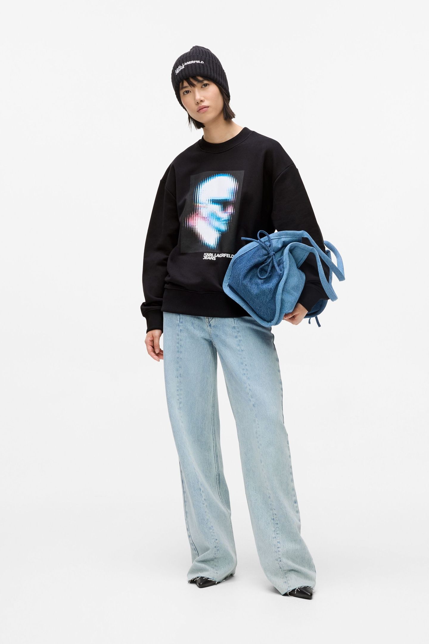 KLJ RELAXED KARL SWEAT BLACK 2