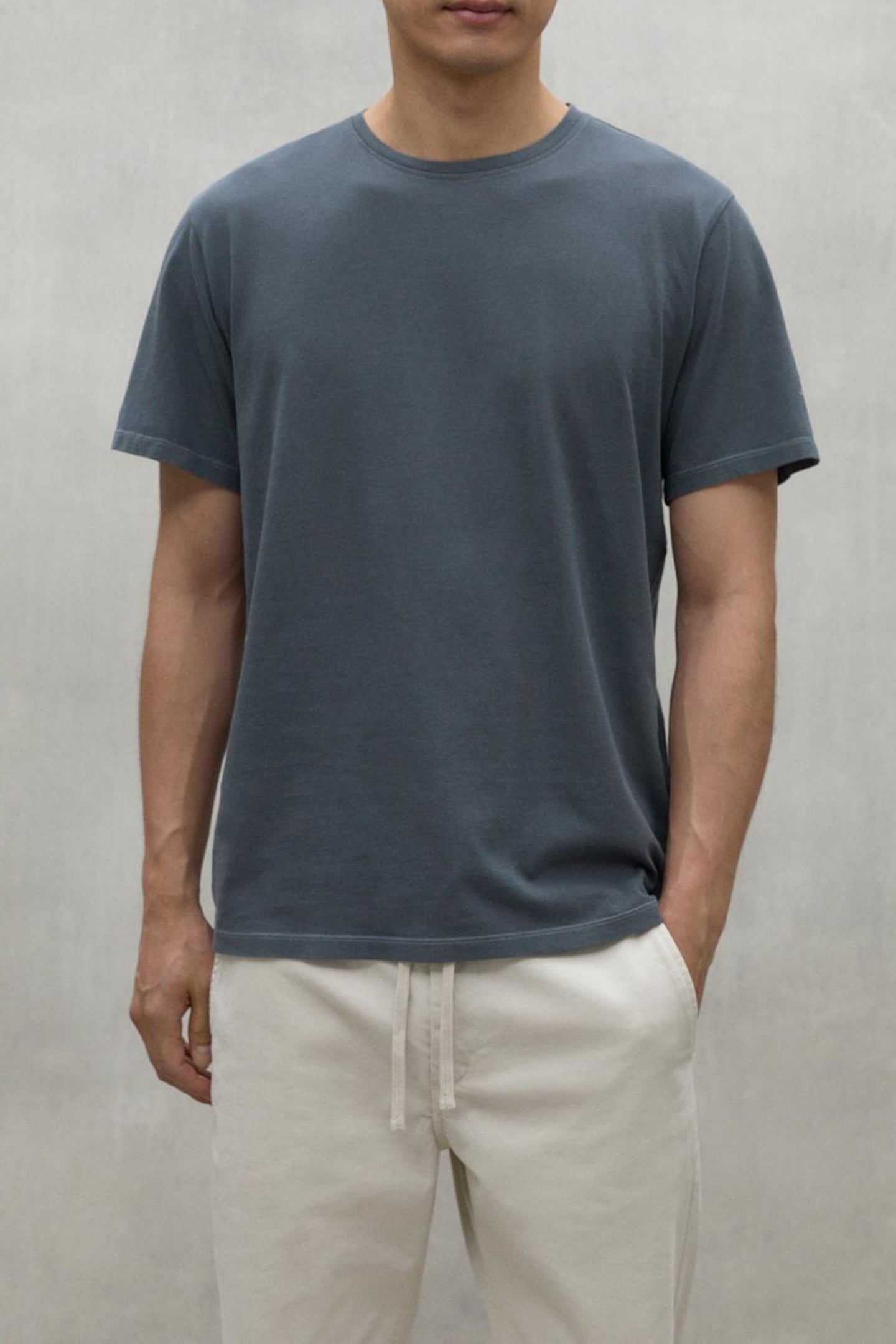 MINALF BACK T-SHIRT STEEL BLUE 1