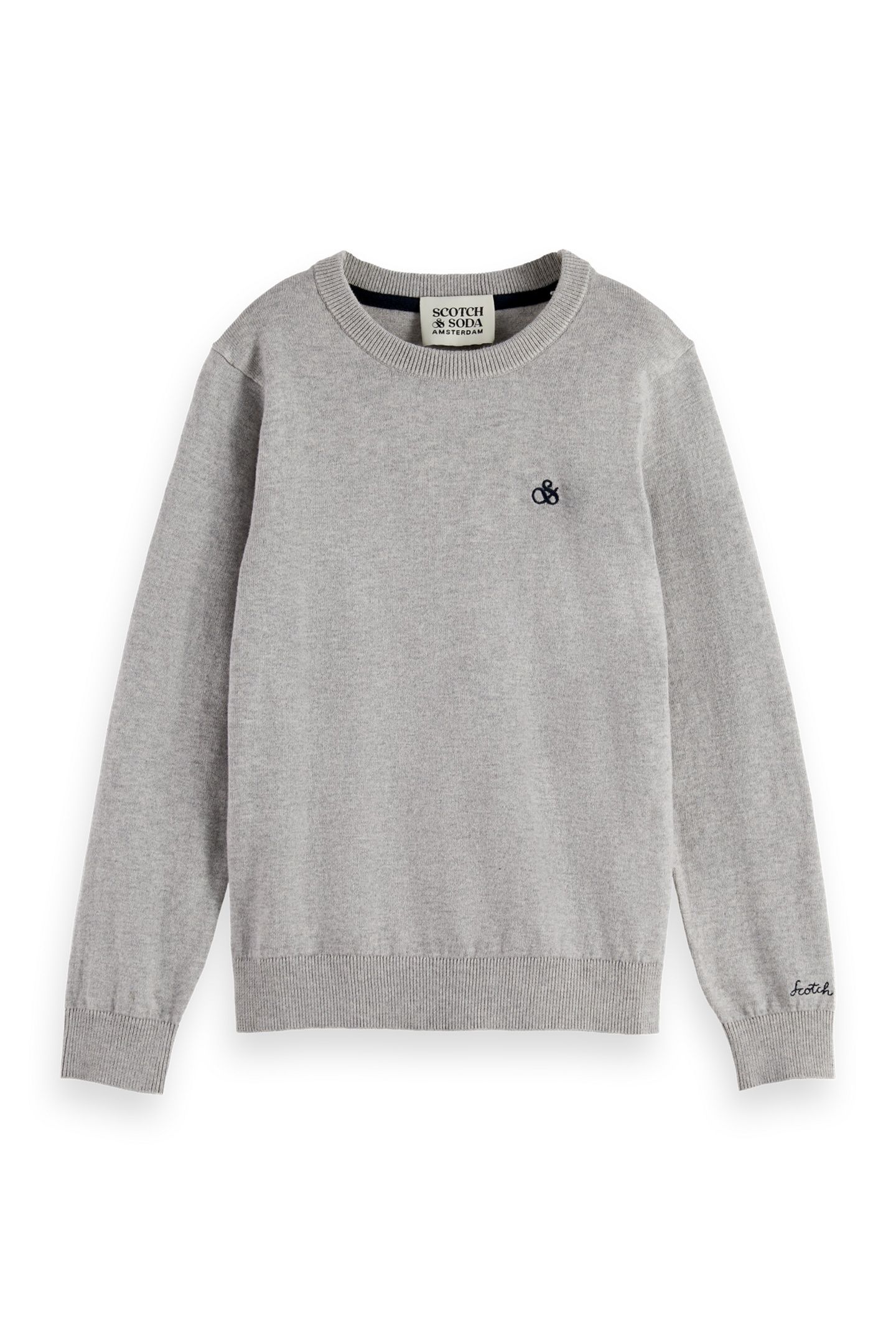 BOYS CORE - LOGO REGULAR FIT PULLOVER MEDIUM GREY 1