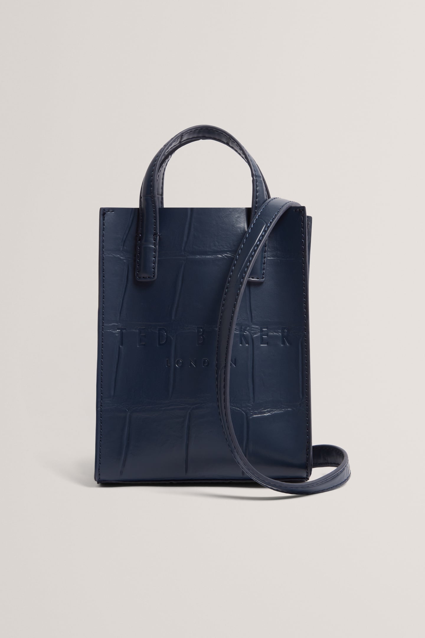 CROC EFFECT MINI ICON BAG NAVY 2