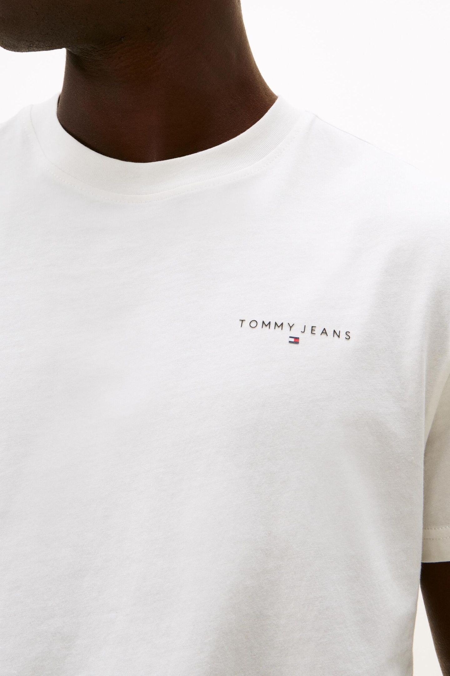 TJM SLIM LINEAR SS TEE ECRU/BLACK 6
