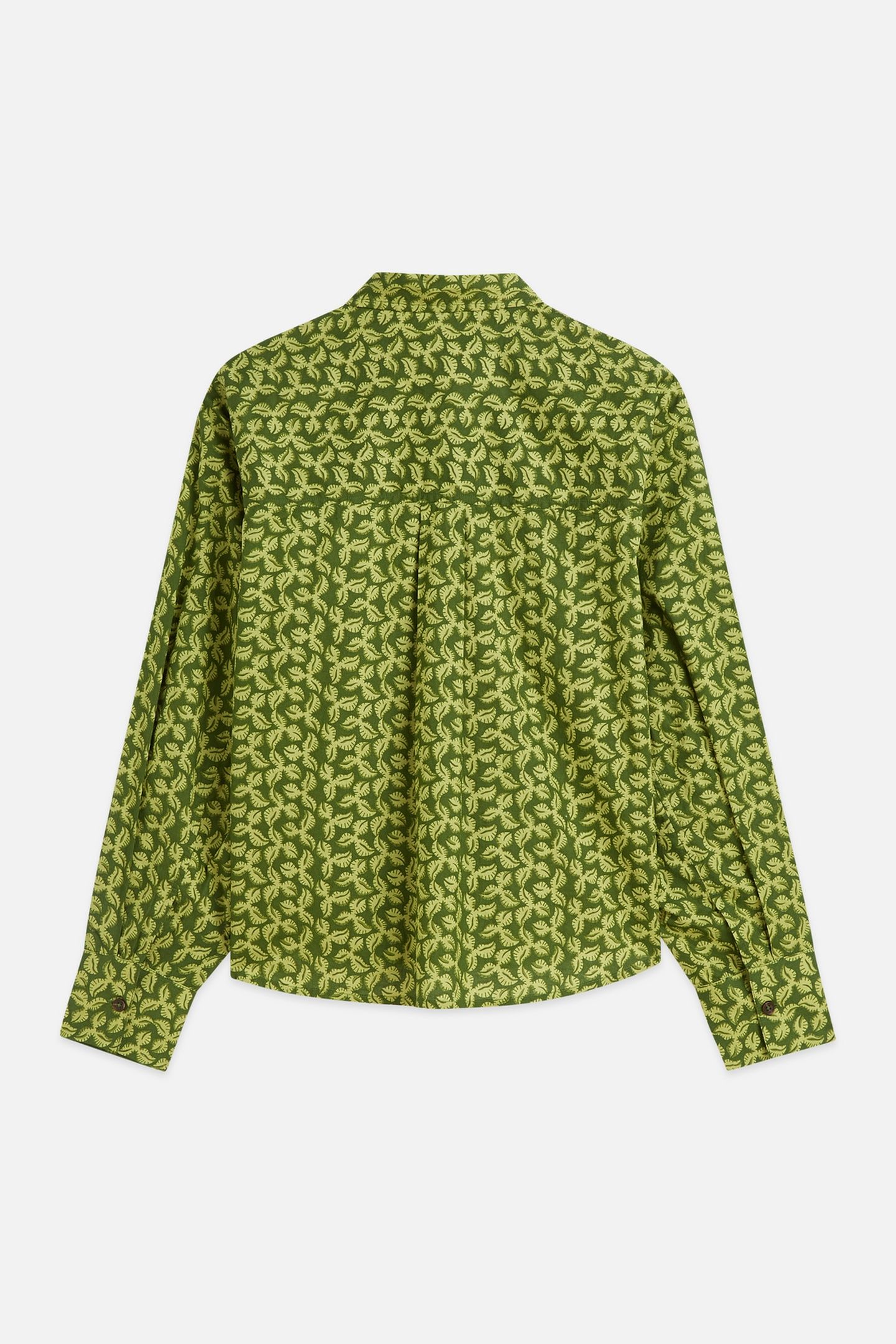 PRINTED RELAXED FIT SHIRT MINI CACTUS GARDEN GREEN 5