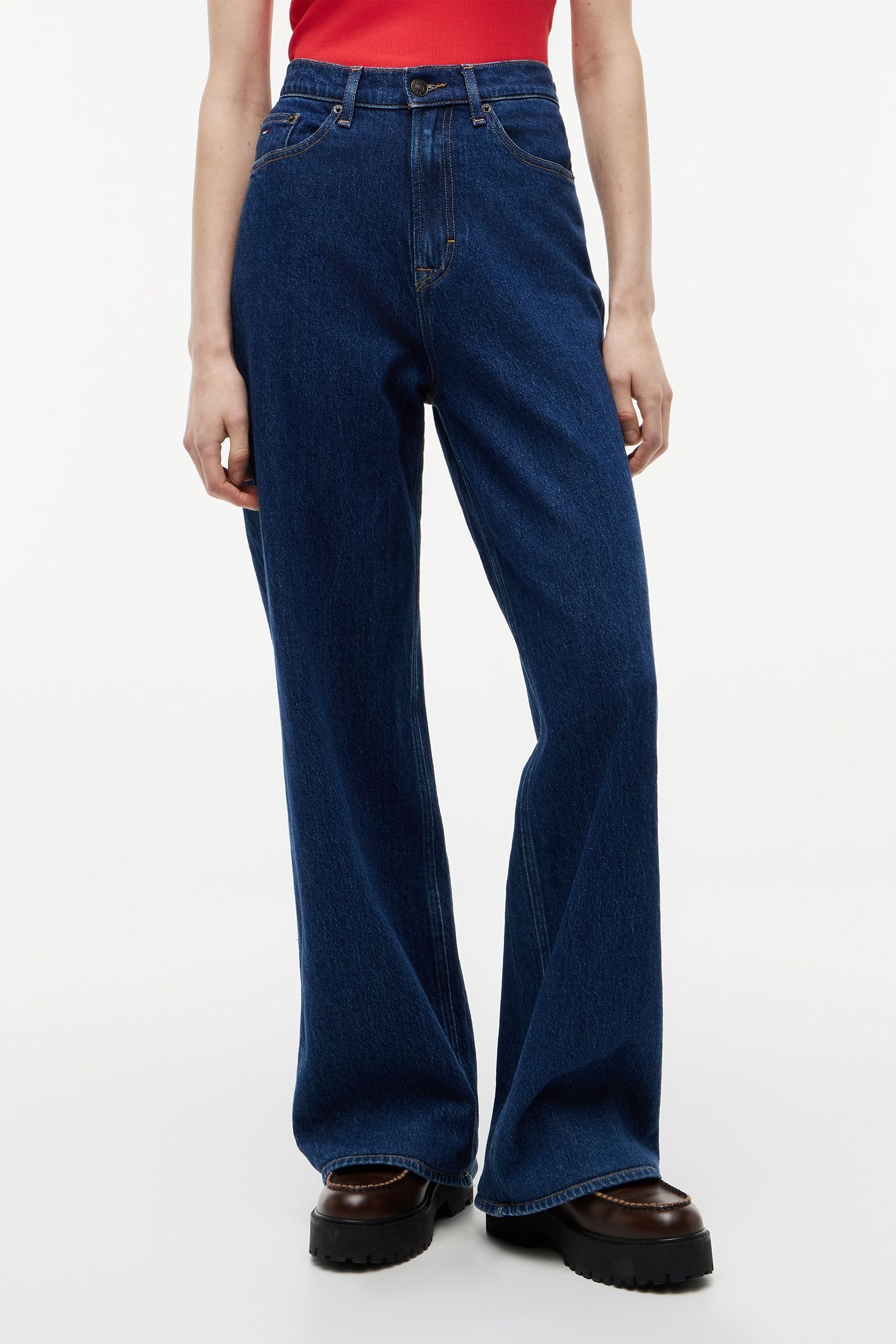 CLAIRE HIGH RISE WIDE LEG JEANS DENIM 1