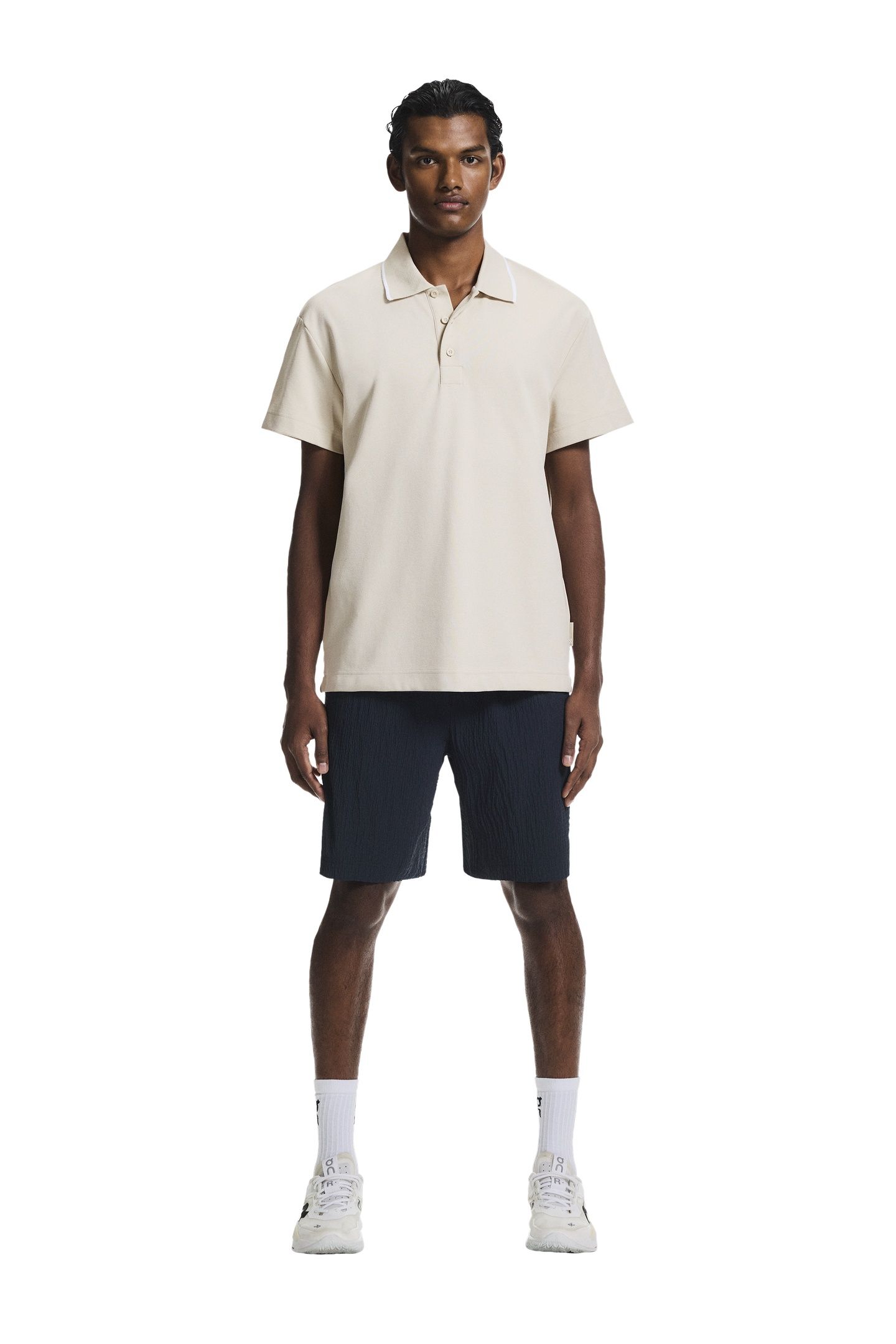 COURTSIDE POLO 1 SAND | WHITE 6