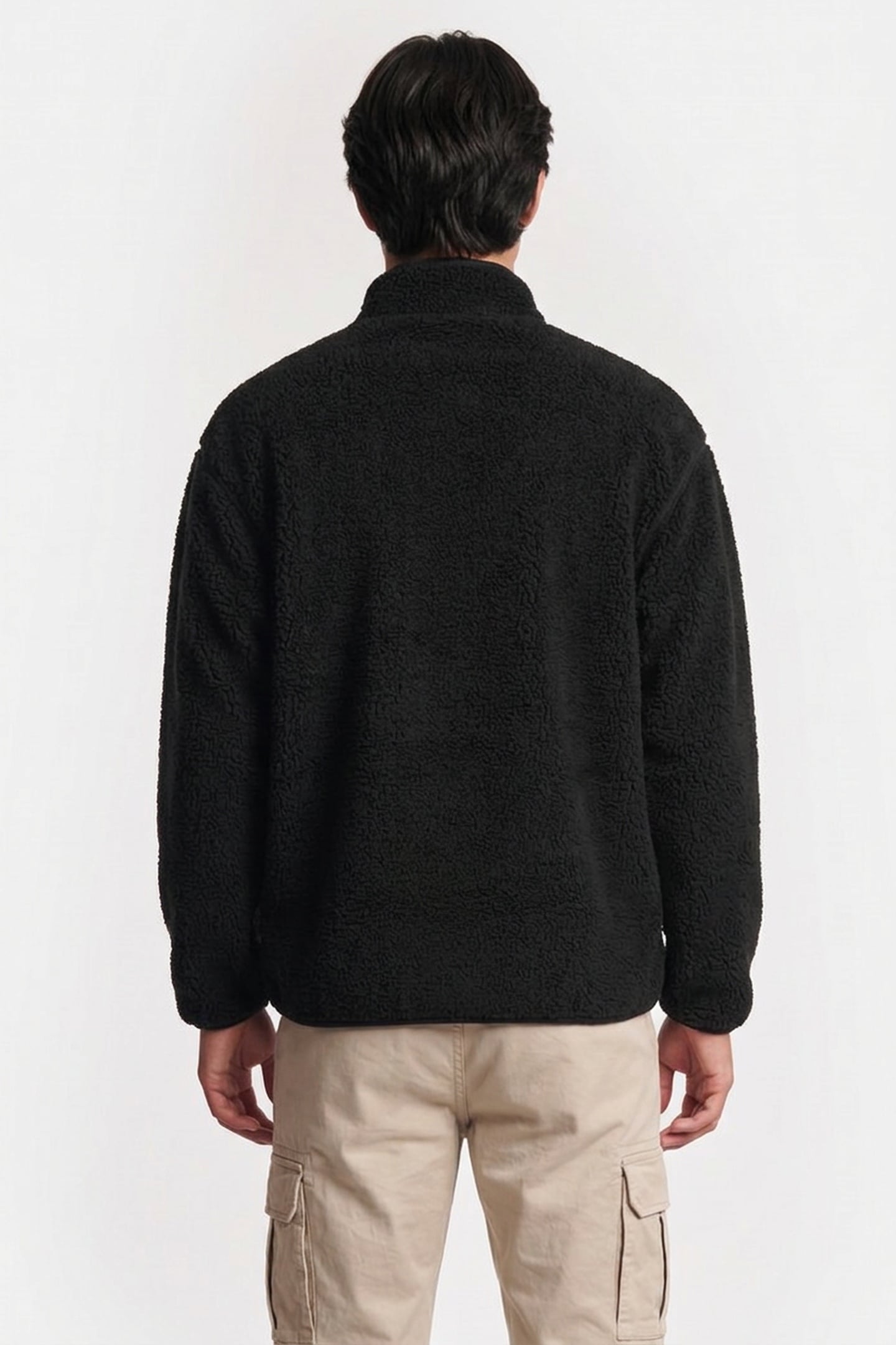 UNISEX SHERPA JACKET BLACK 2