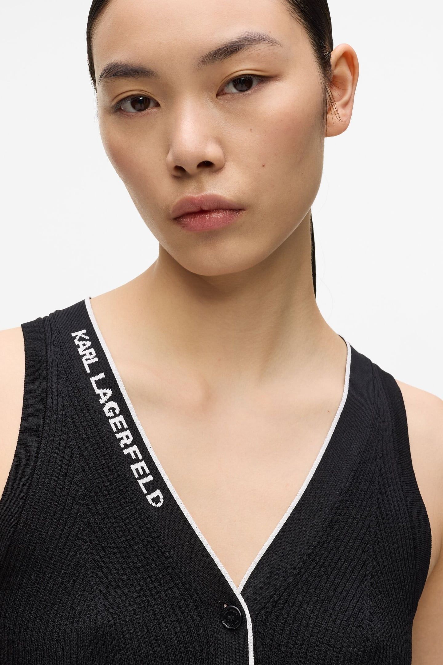 LOGO KNIT DAY TOP BLACK/WHITE 6