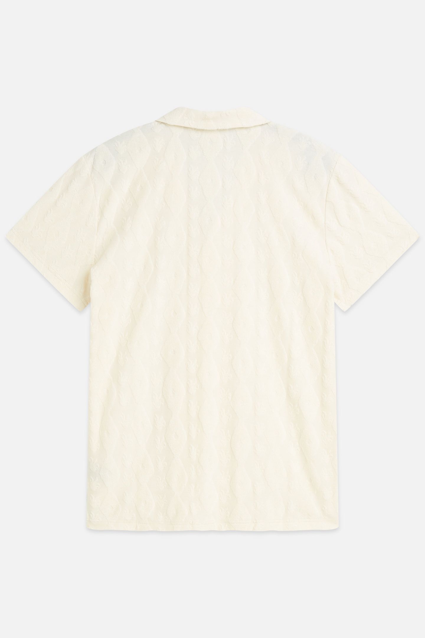 TERRY JACQUARD REGULAR-FIT SHORT-SLEEVED SHIRT WHITE TRADITI 5
