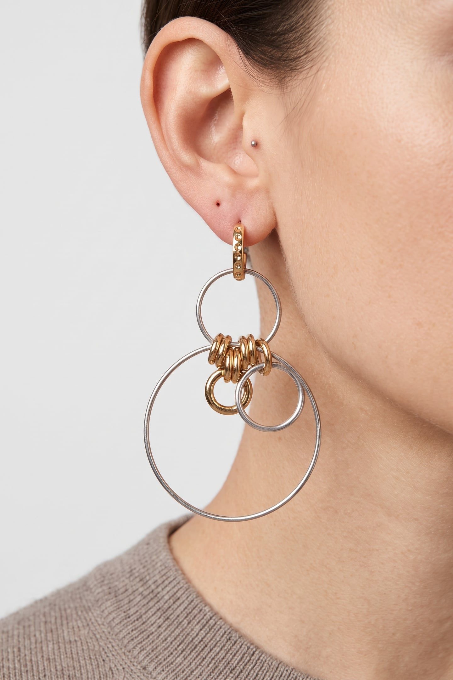 EARRINGS BIJOUX SILVER DORE 3