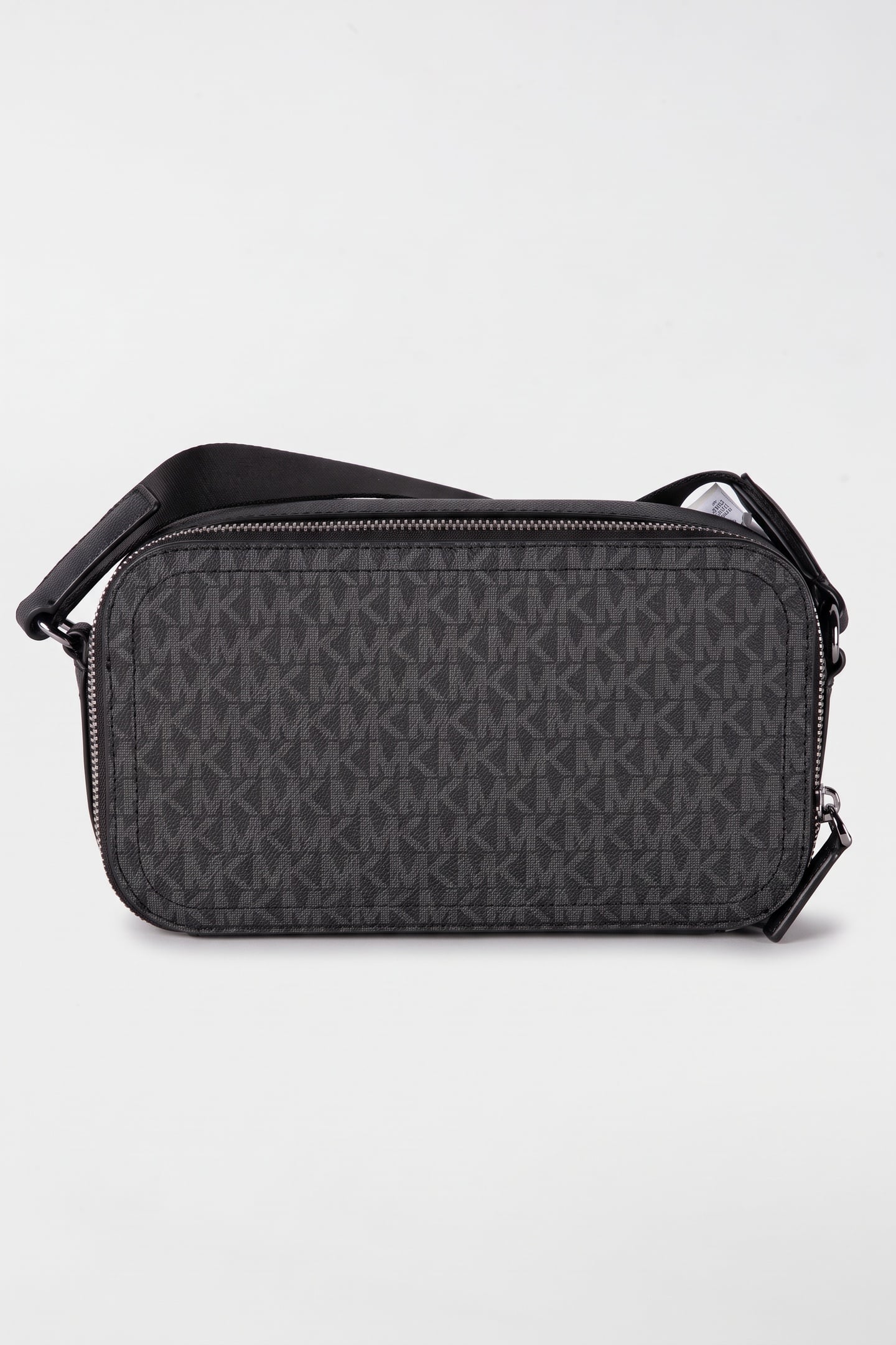 DOUBLE ZIP LONG CROSSBODY GUNMETAL 2