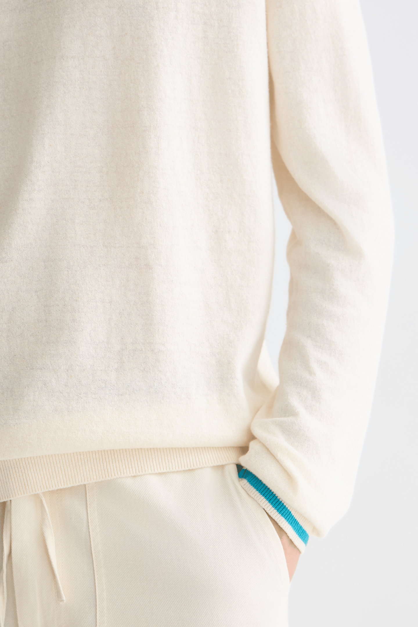 LINENBLEND REGULARFIT PULLOVER LIGHT BEIGE 6