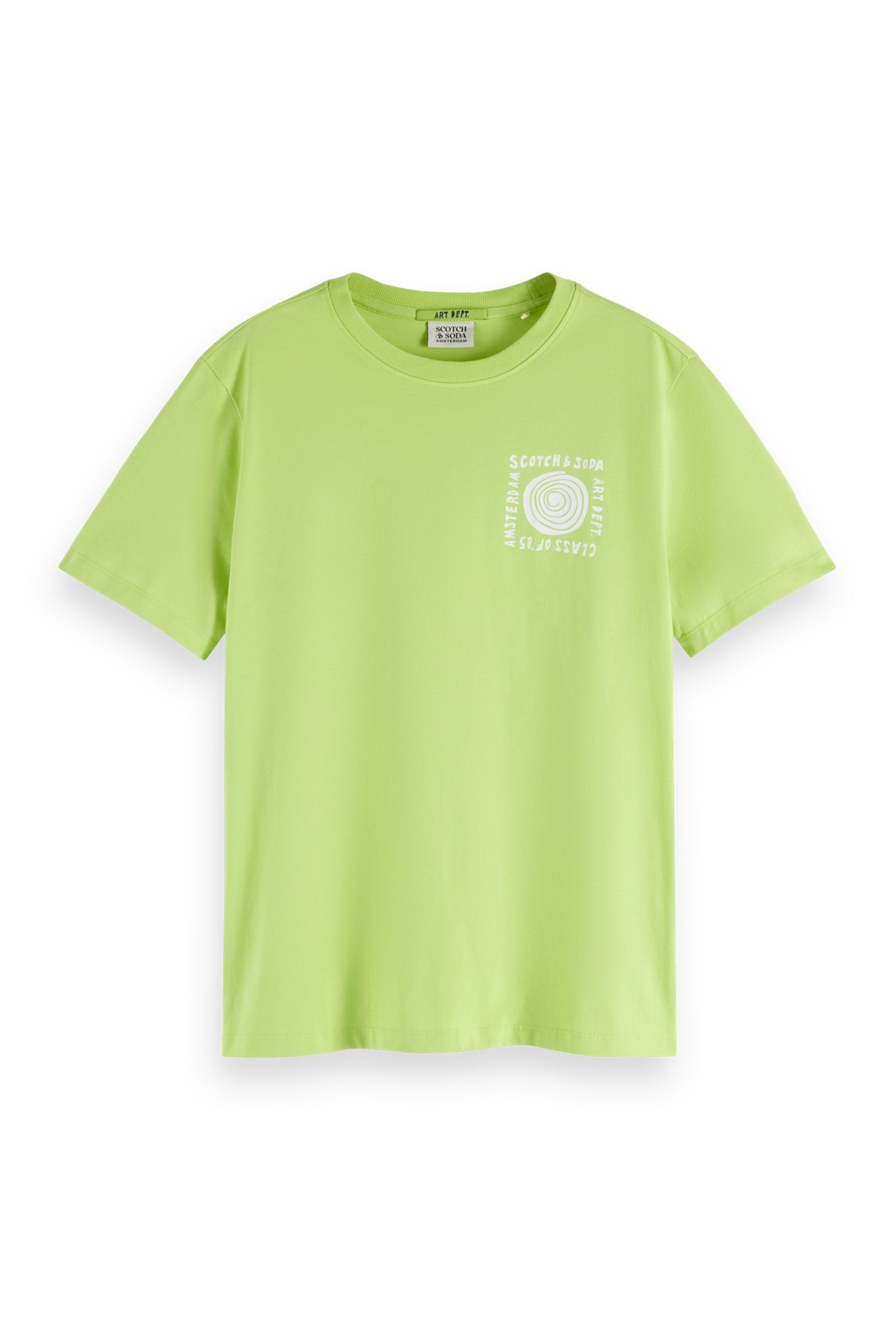 REGULAR FIT T-SHIRT WITH CHEST ARTWORK GREEN GLOW 4