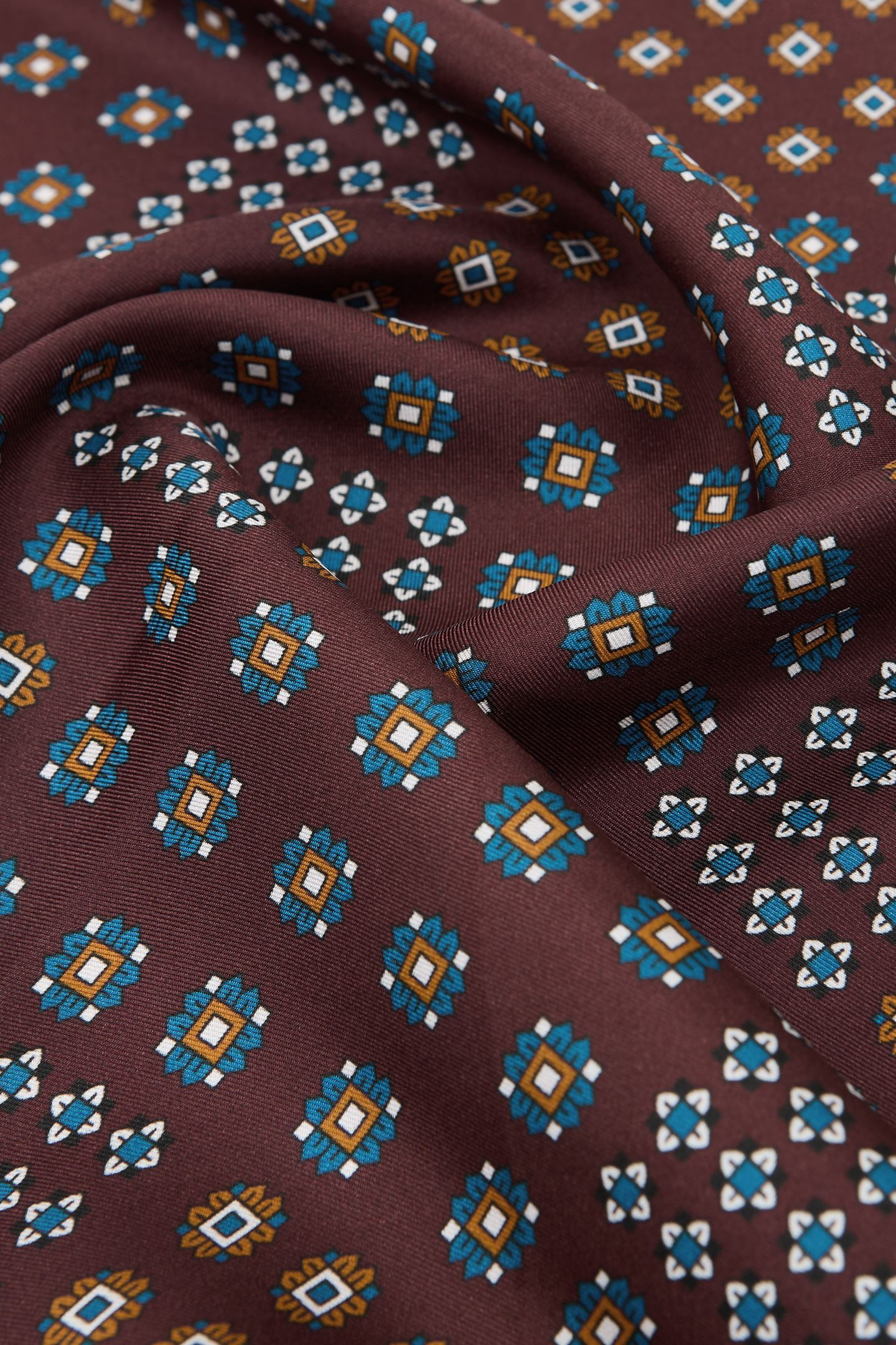 PRINTED NECK TIE BURGUNDY 3